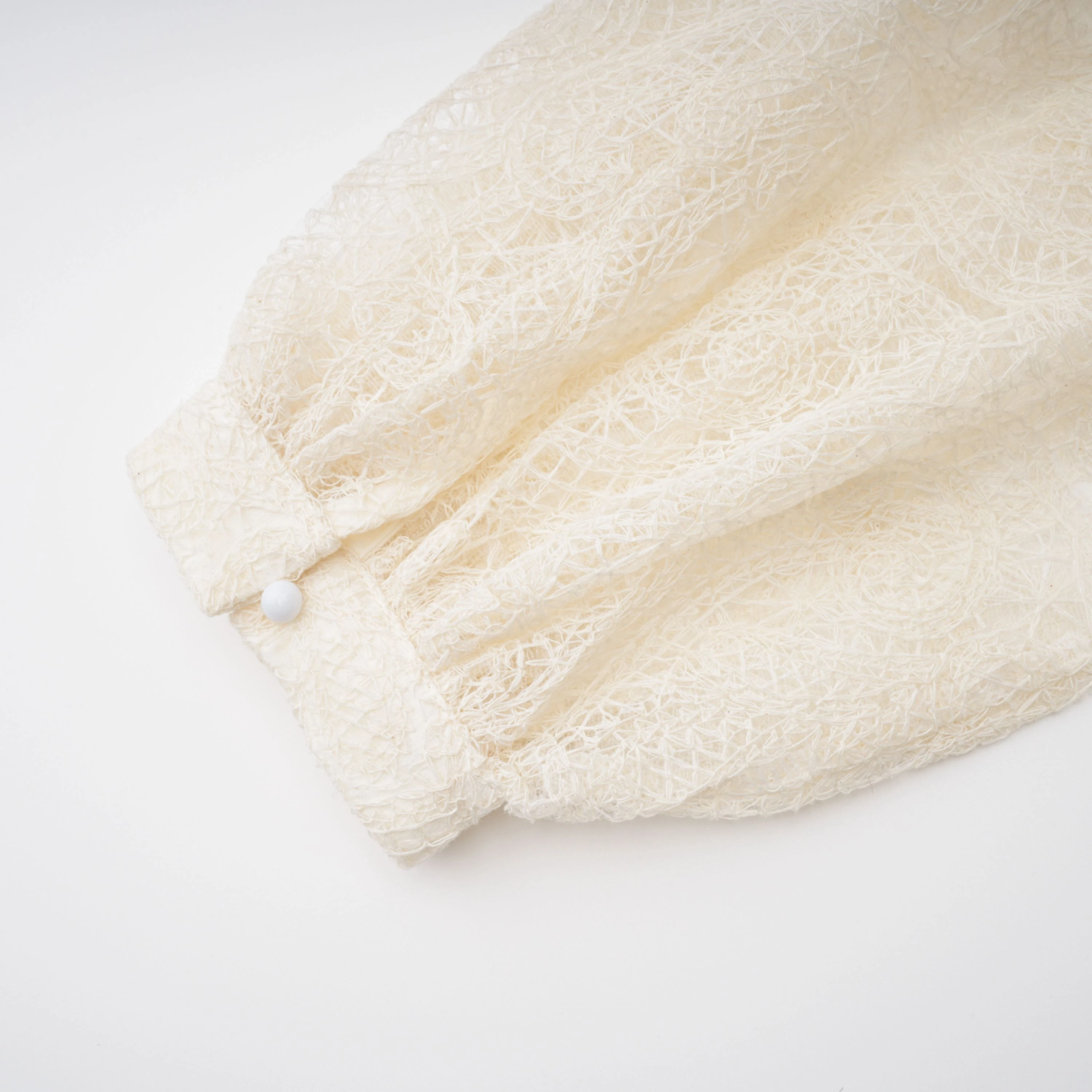 White Lace Blouse & Skirt Set