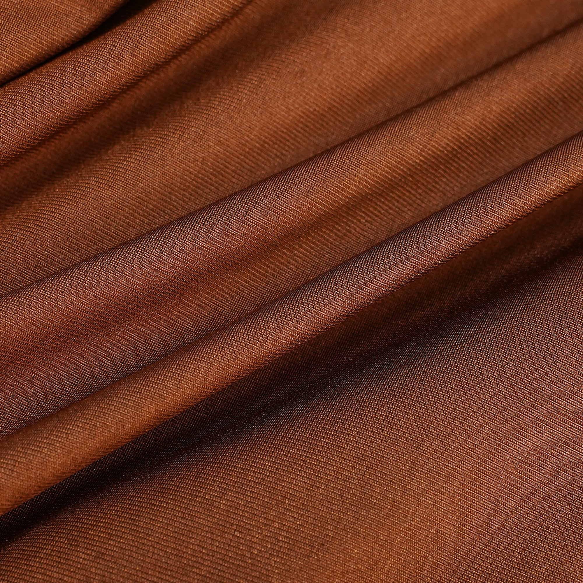 Reine Brown Asymmetrical Ruched Maxi Dress