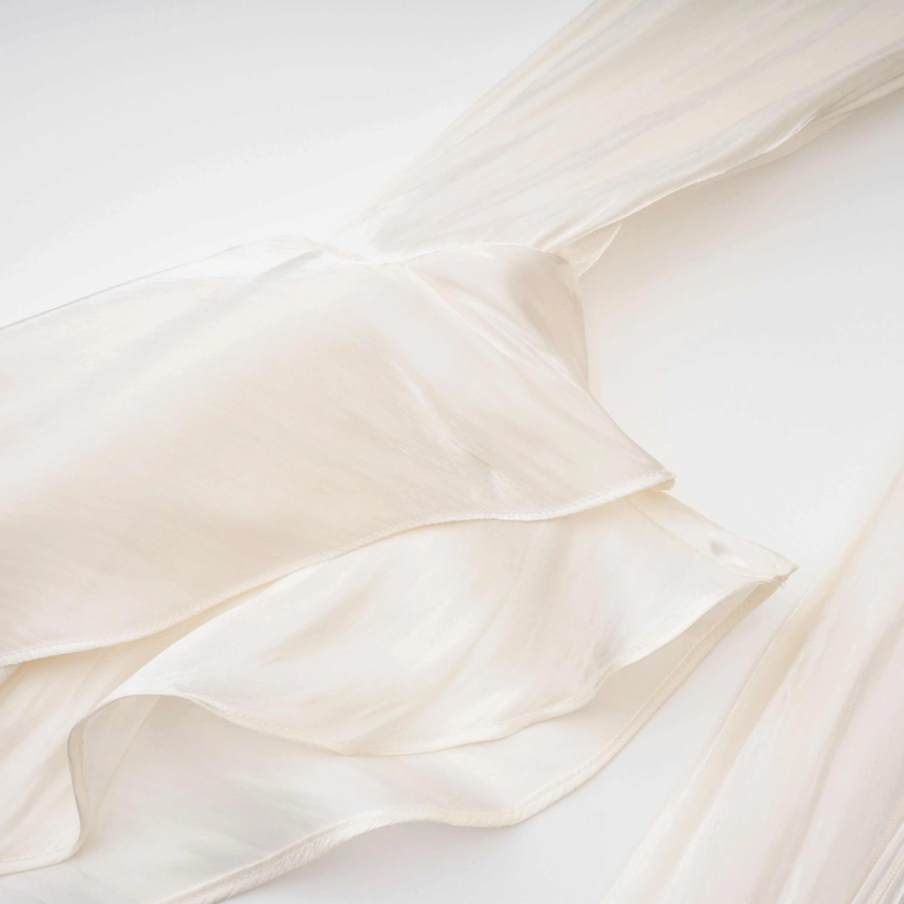 Ruched Cape Ruffled Maxi Dress