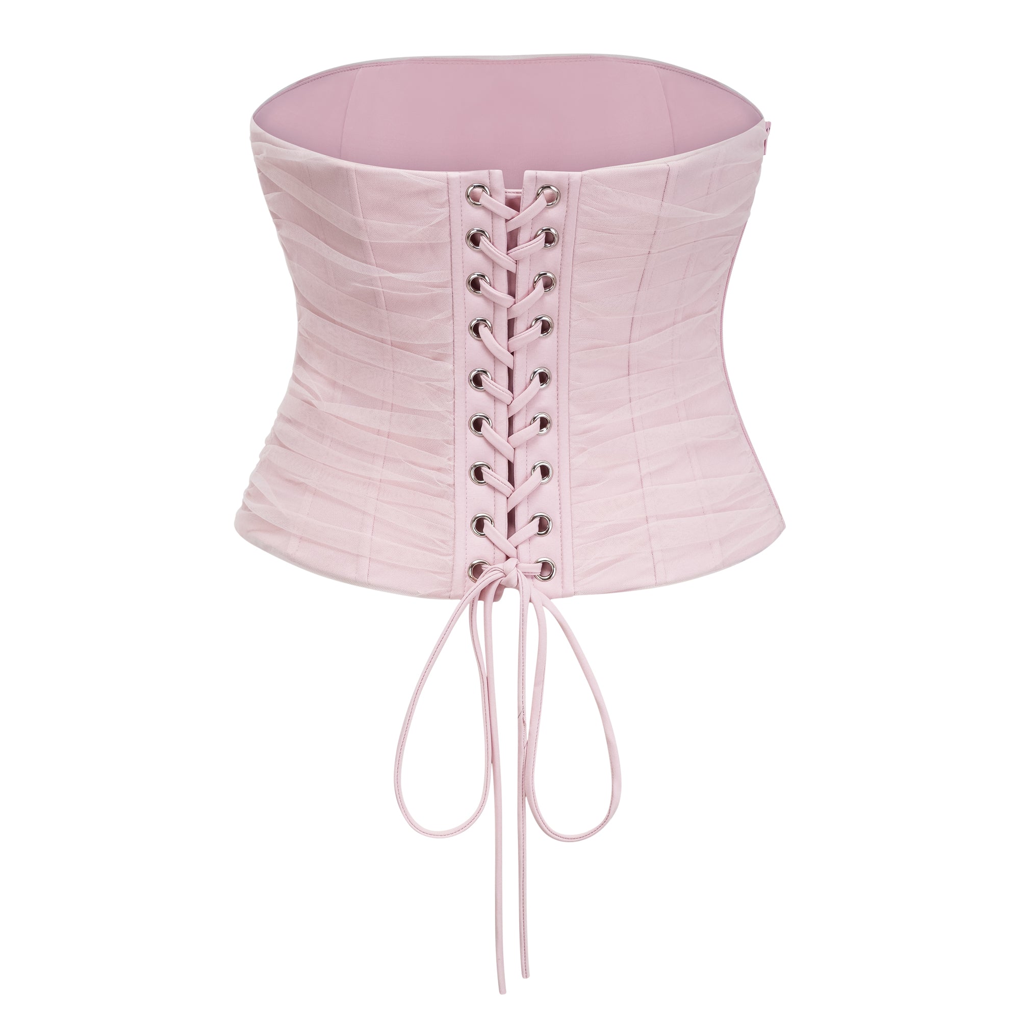 Priscille Pink Shawl & Corset Top & Pleated Skirt Set – Miss