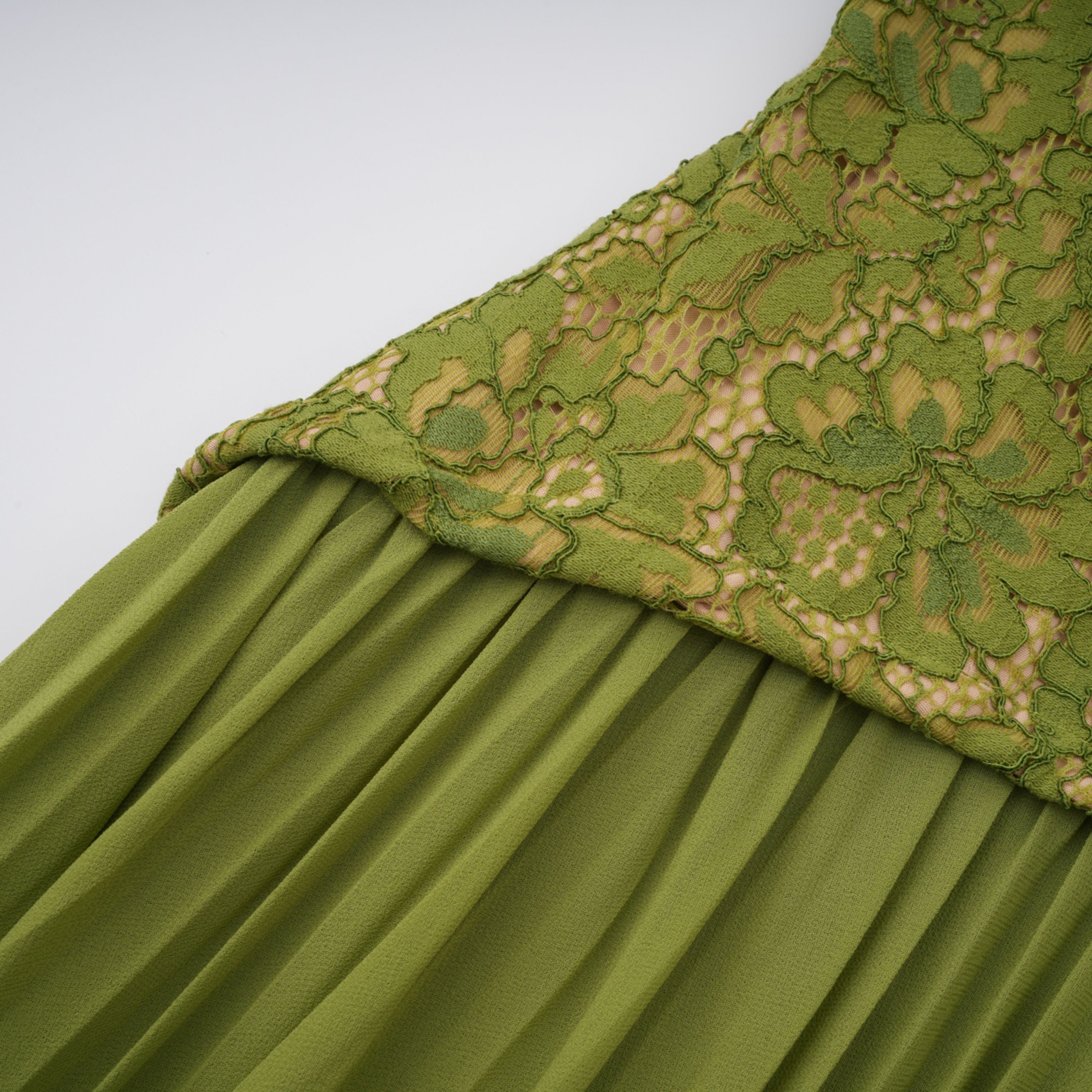 Emerald Halterneck Corset Gown