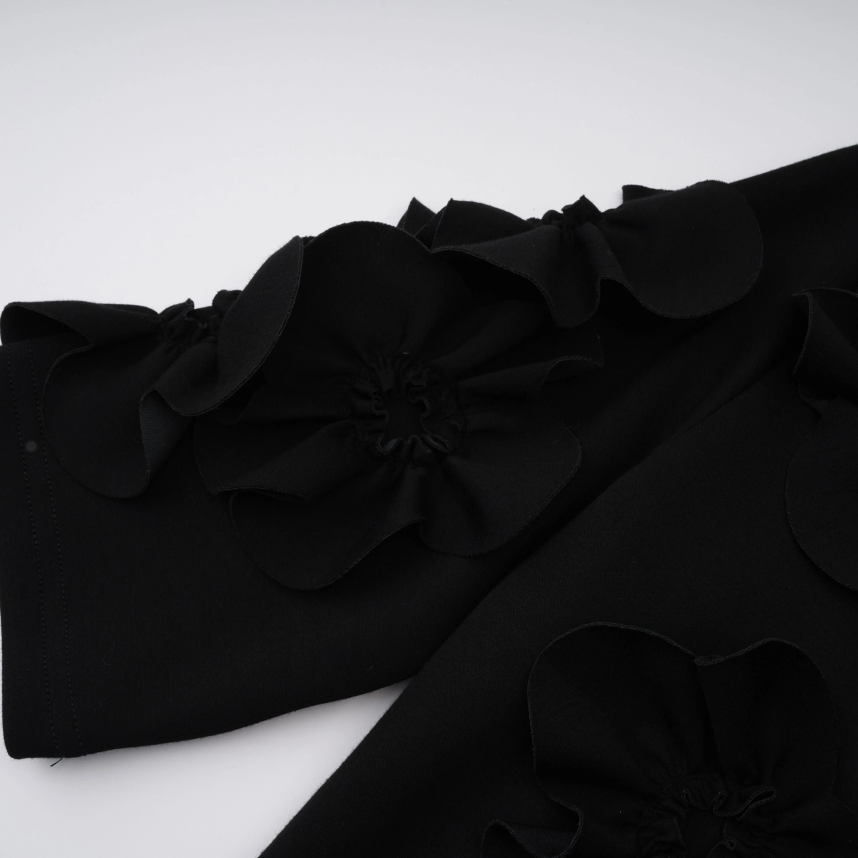 Bowknot Floral Appliqué Maxi Dress