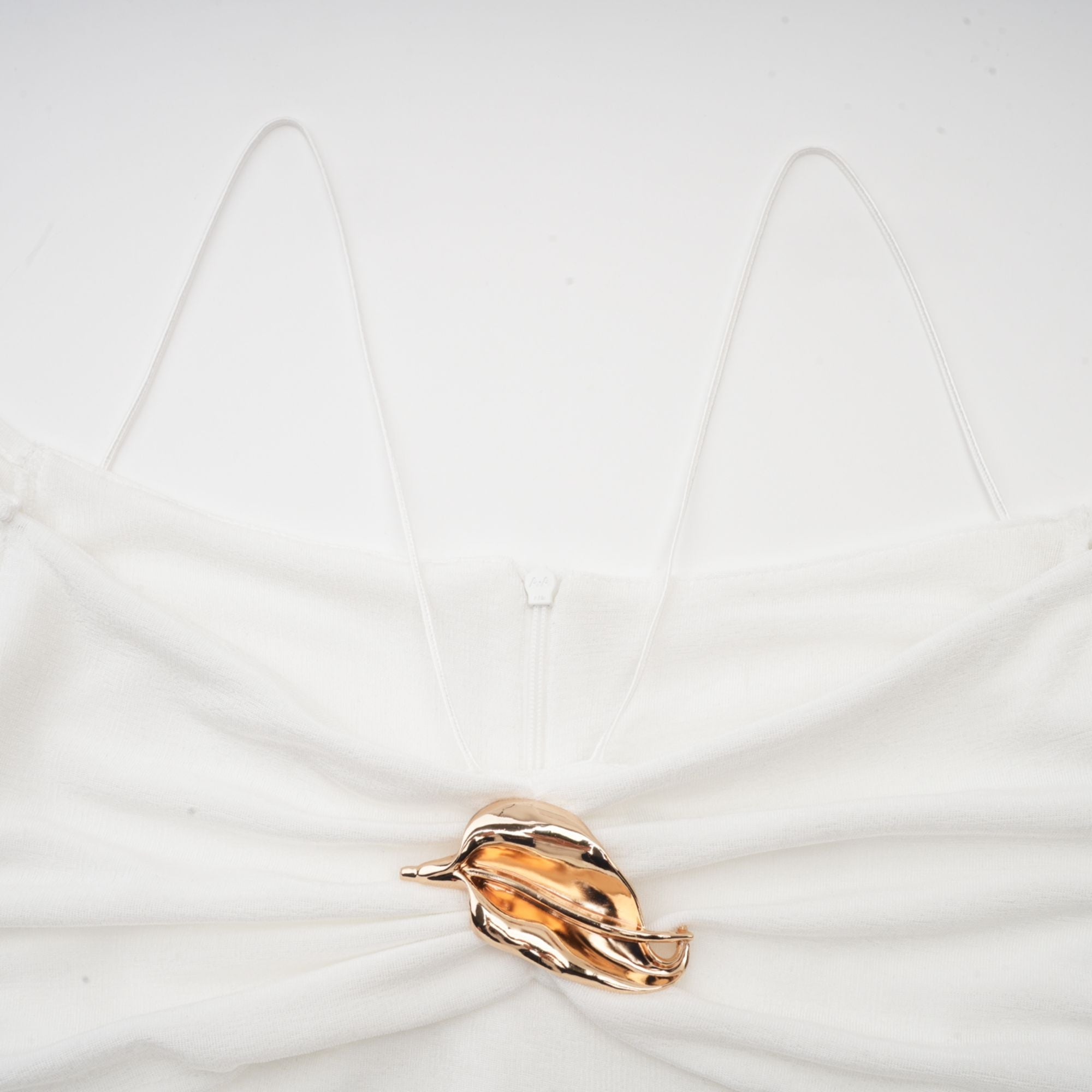 Nadine Off-Shoulder Paneled Maxi Dress in White
