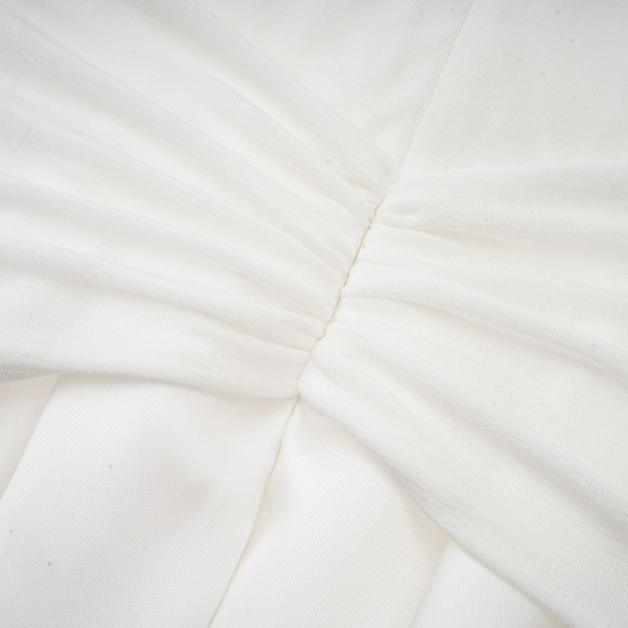 Nadine Off-Shoulder Paneled Maxi Dress in White