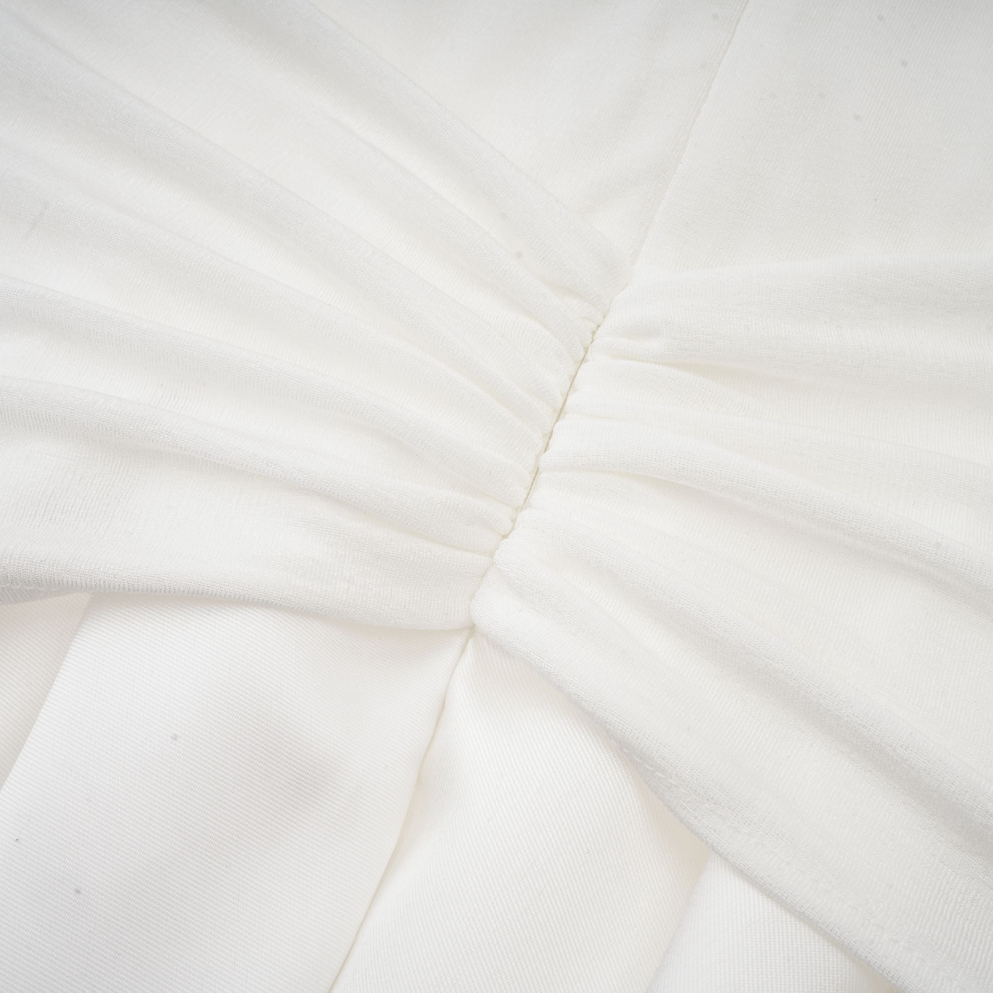 Nadine Off-Shoulder Paneled Maxi Dress in White