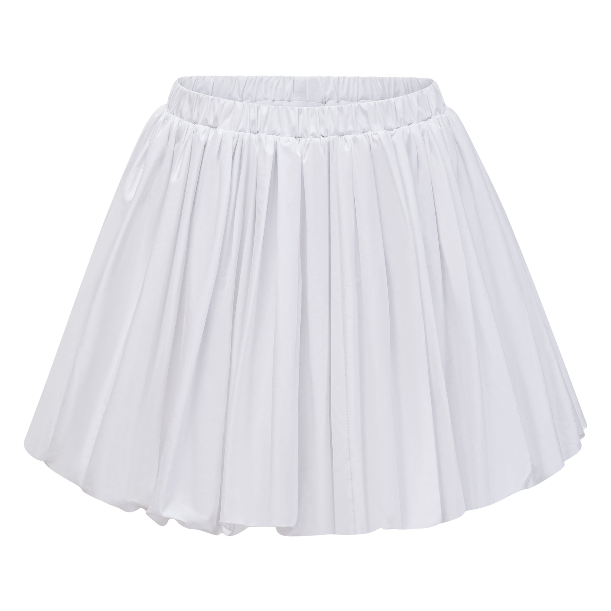 Alicia White Ruched Blouse & Skirt Set