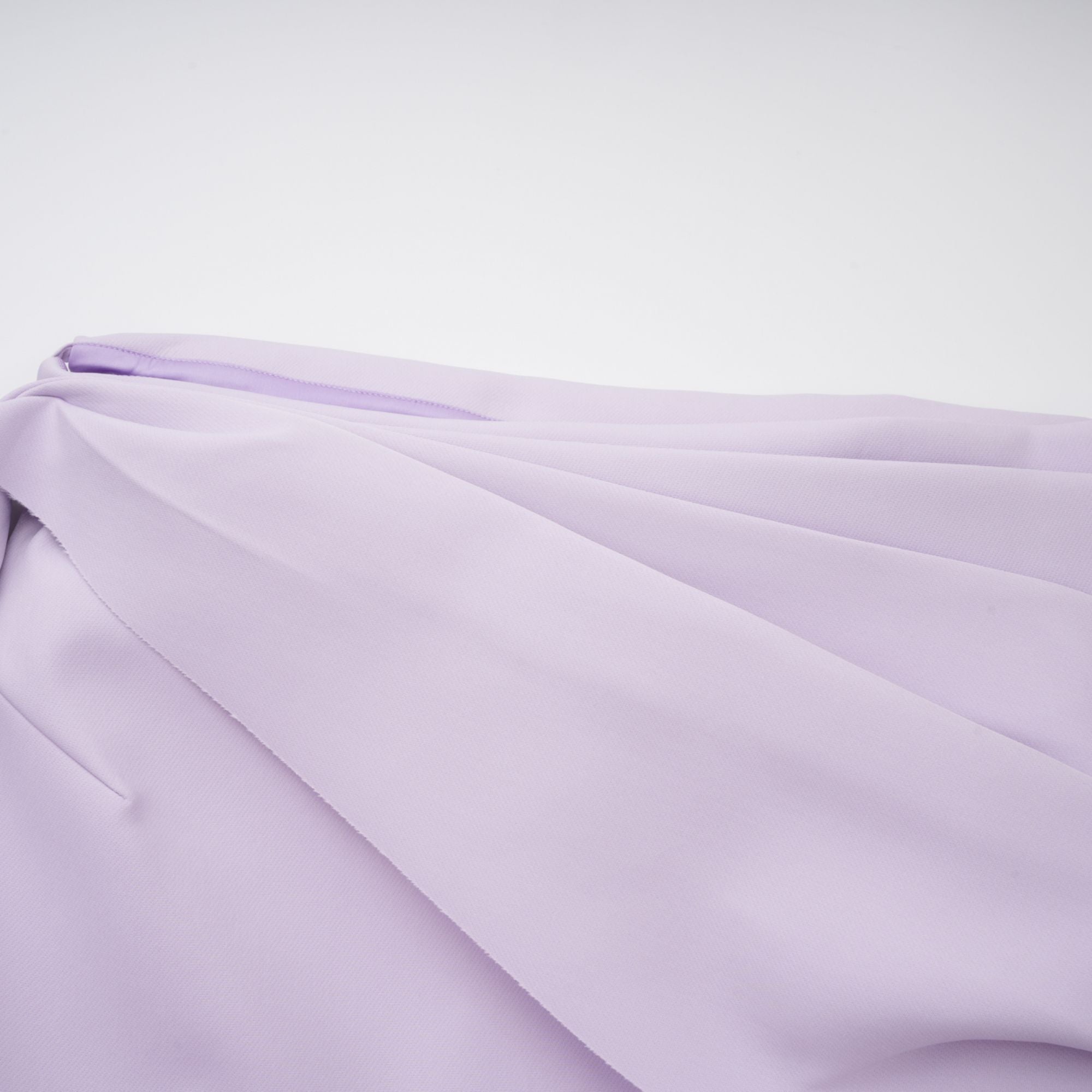 Annabelle Purple Cape-Design Ribbon Maxi Dress