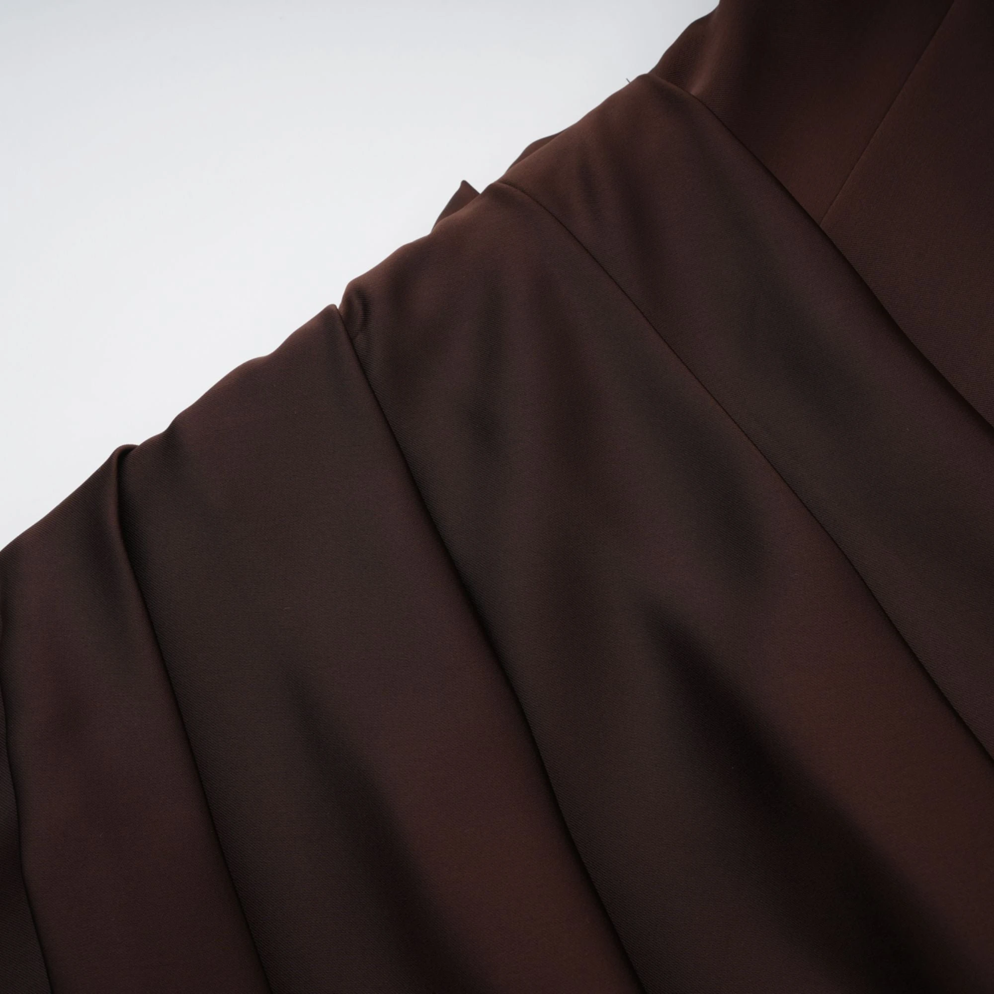 Strapless Ruched Satin Maxi Dress