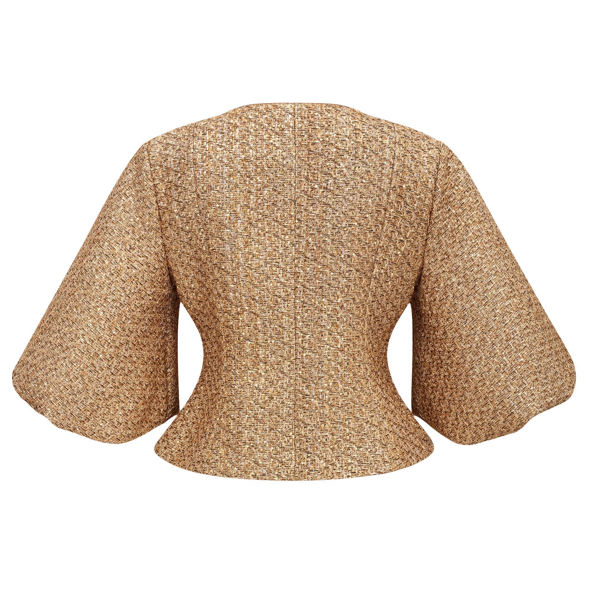 Clothilde Gold Sequined Tweed Jacket