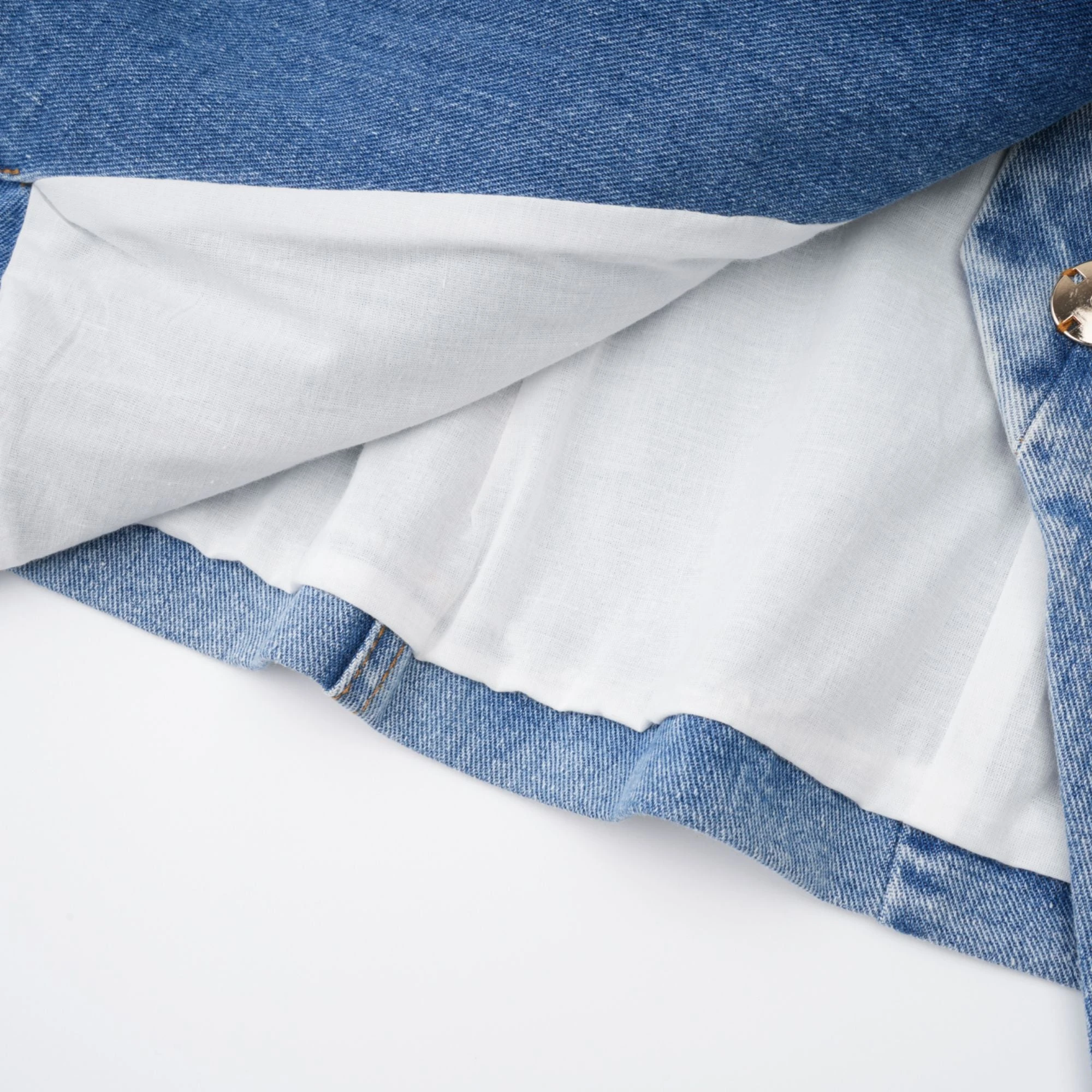 Edda Light Blue Belted Denim Jacket