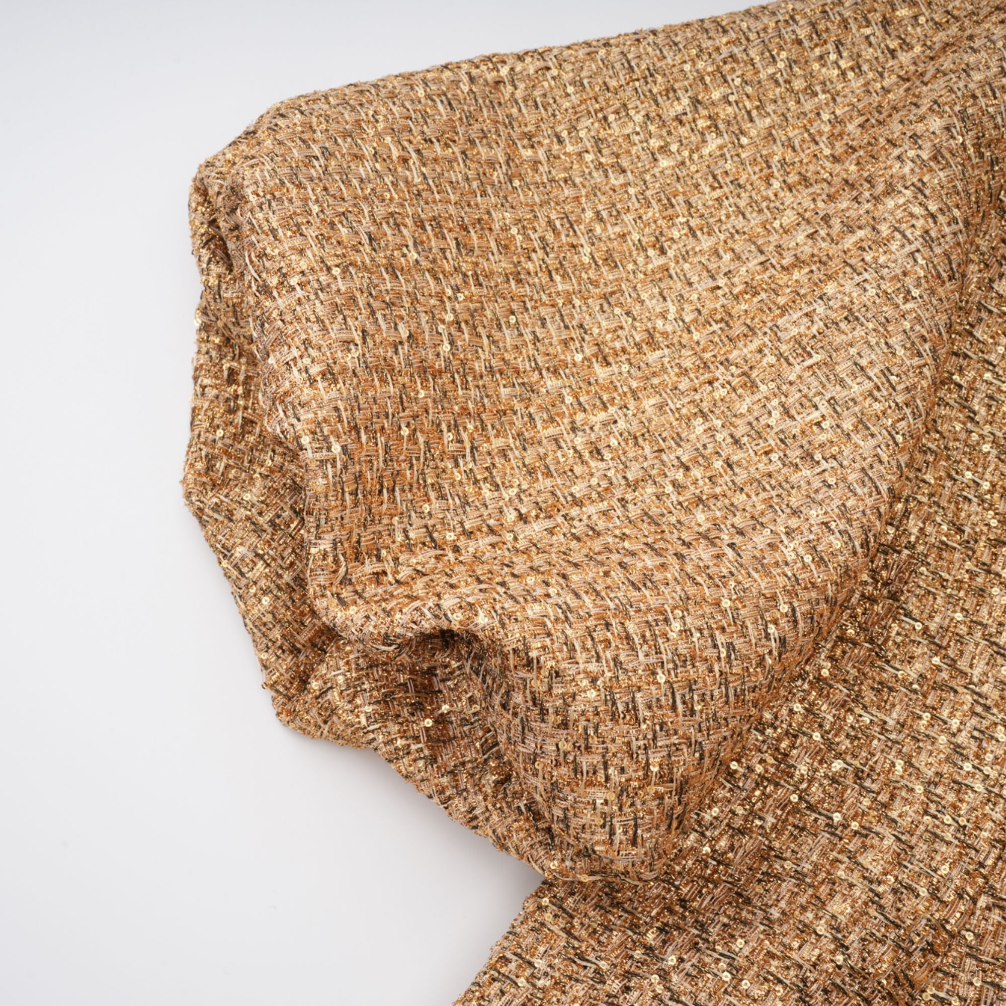 Clothilde Gold Sequined Tweed Jacket