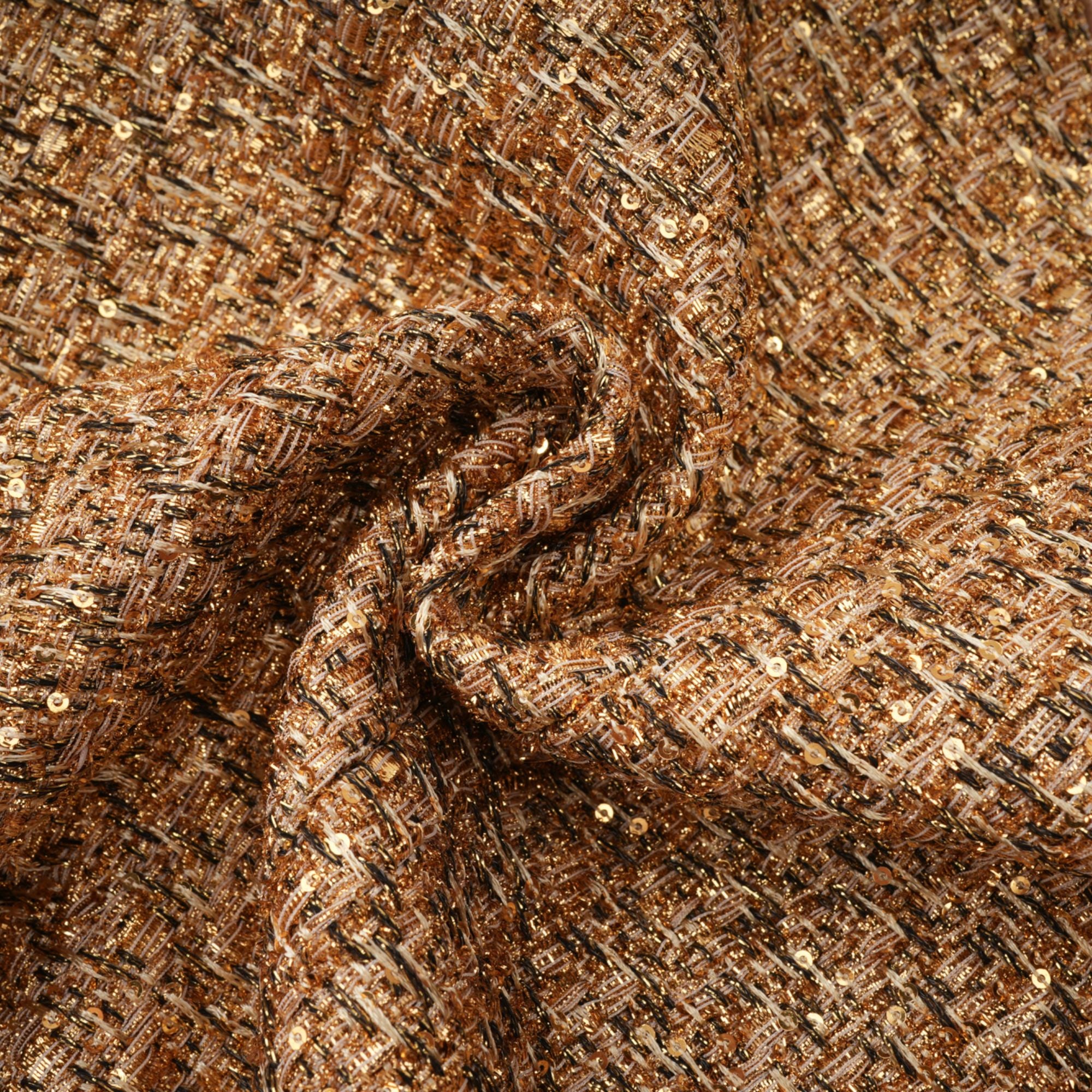 Clothilde Gold Sequined Tweed Jacket