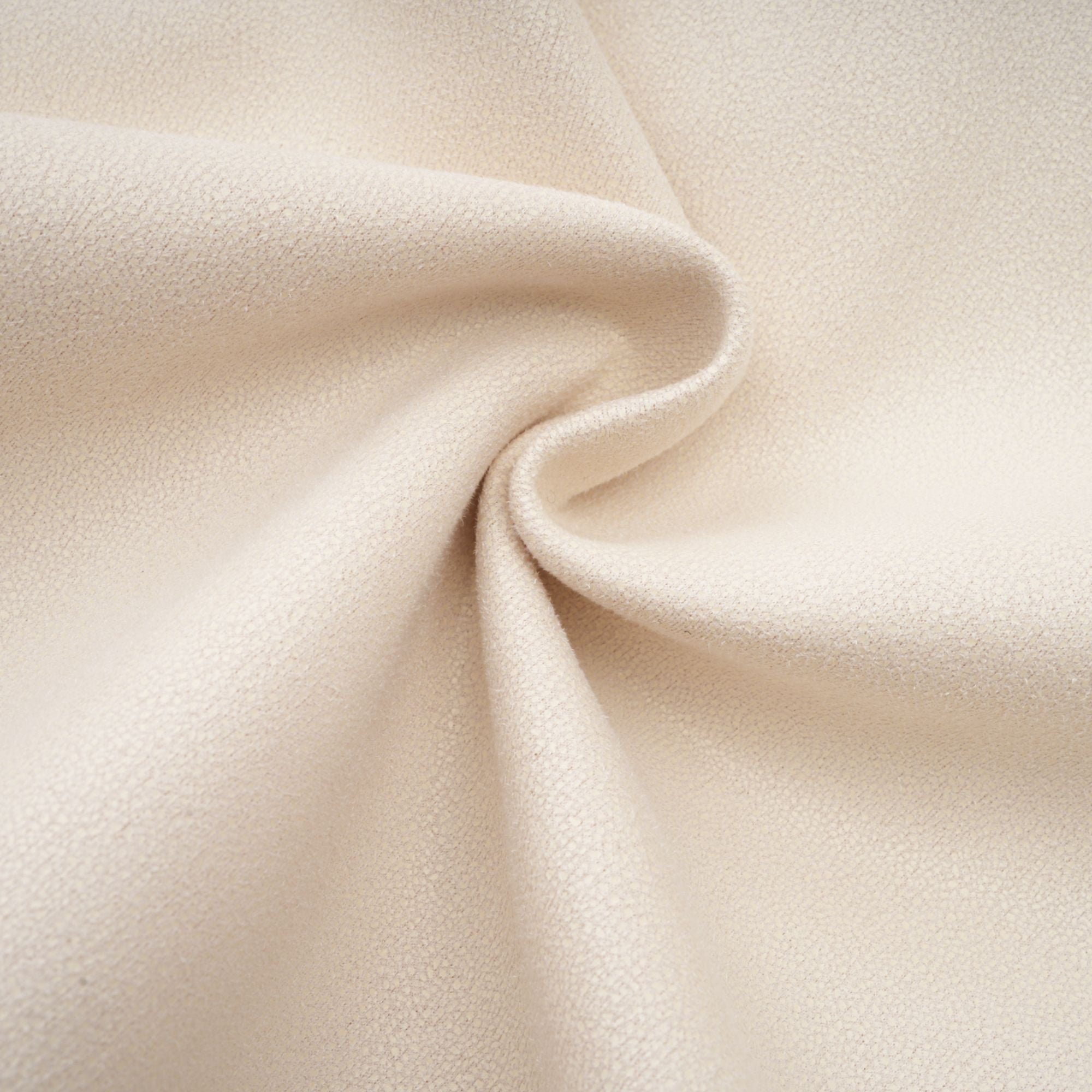 Cécile White Suede Fur Padded Short Coat