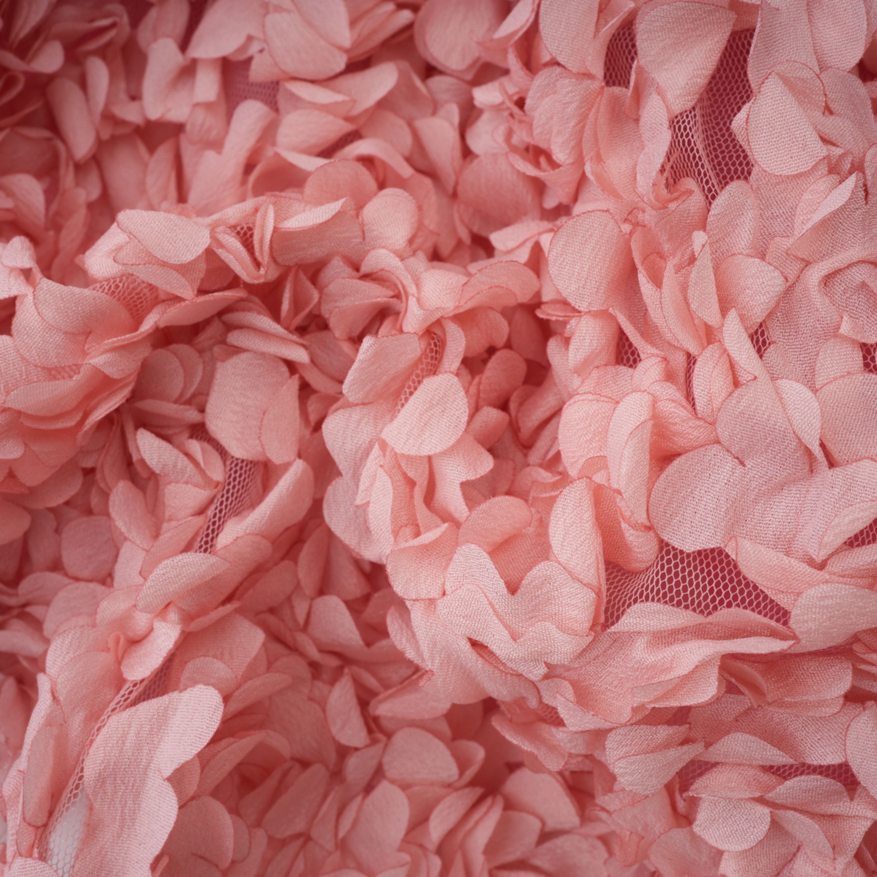 Rachel Pink 3D Petal Tulle Mini Dress
