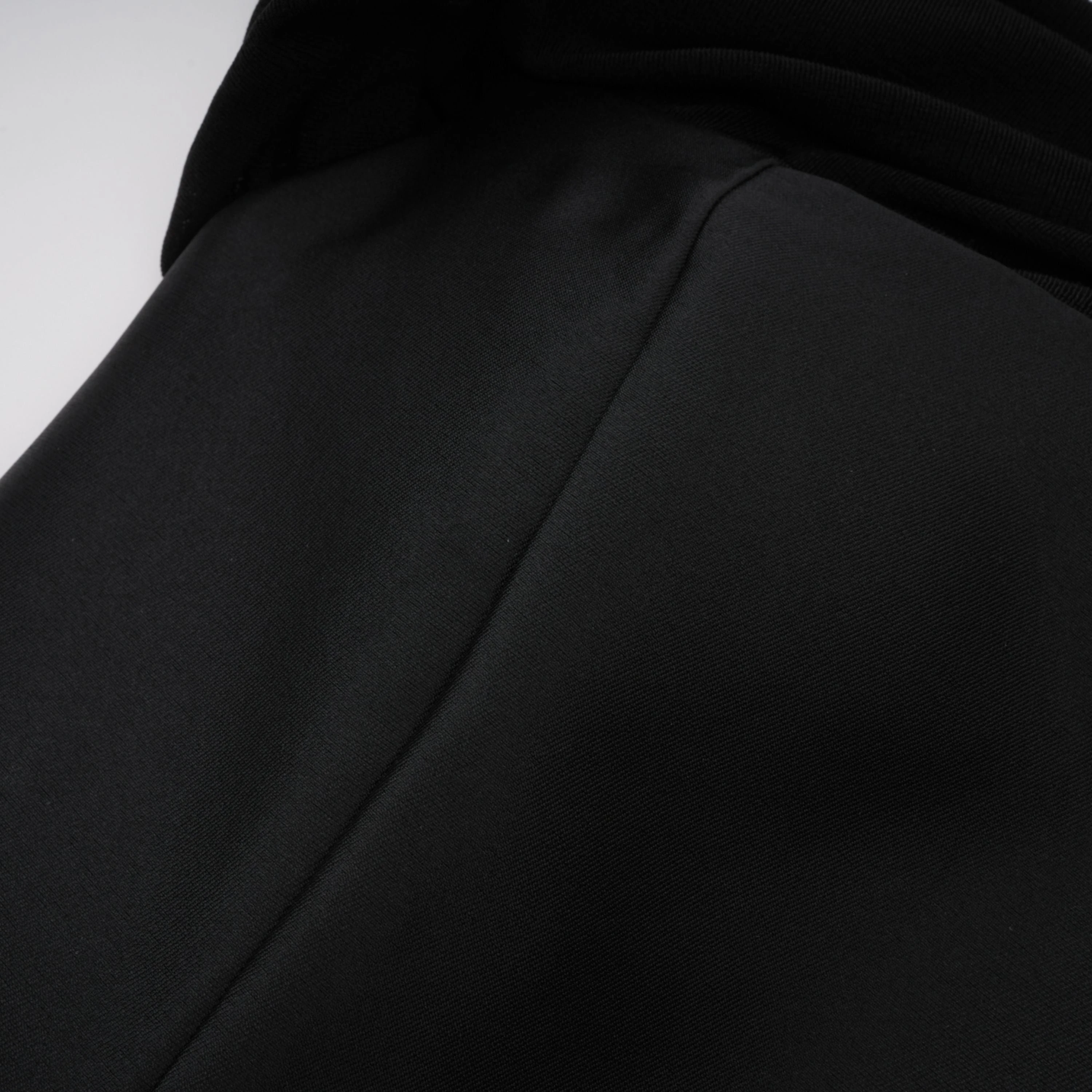 Black Off Shoulder Polished Midi Dress