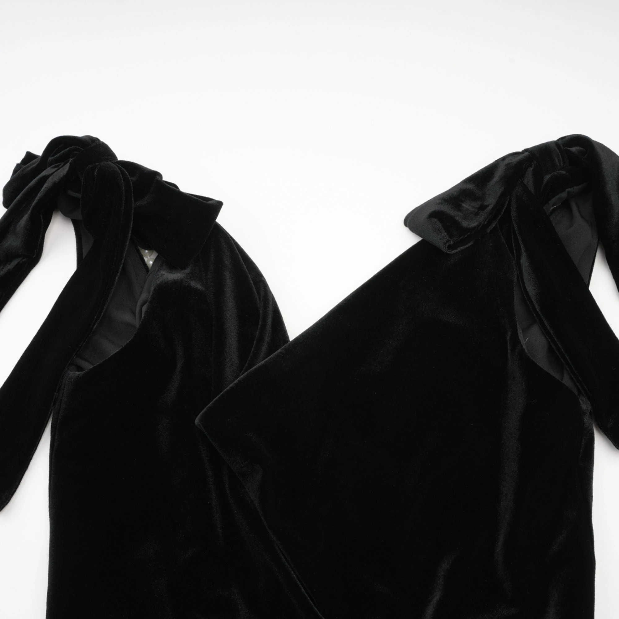 Audrey Embellished Velvet Open-Back Maxi Dress