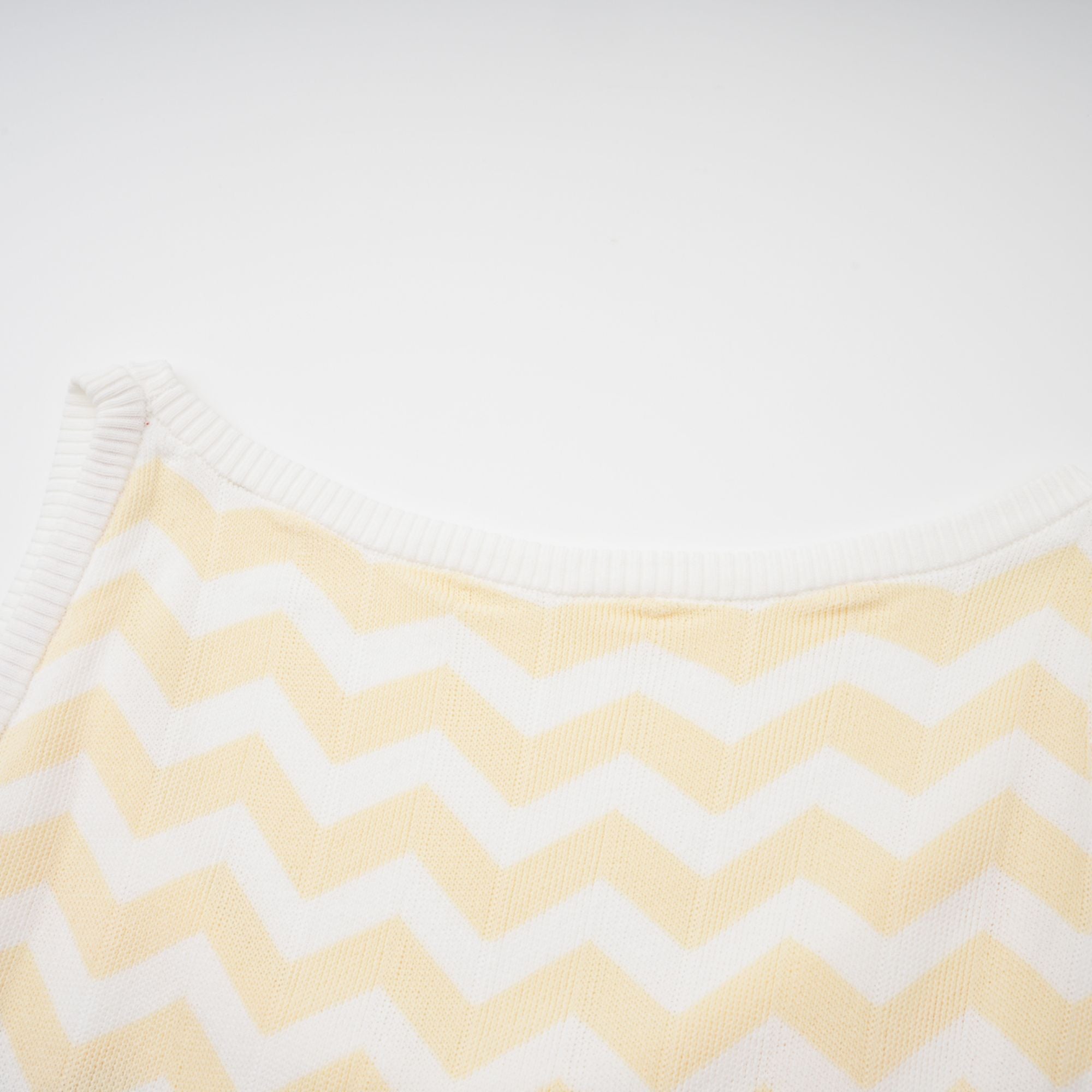 Isabelle Yellow Zigzag Knit Matching Set