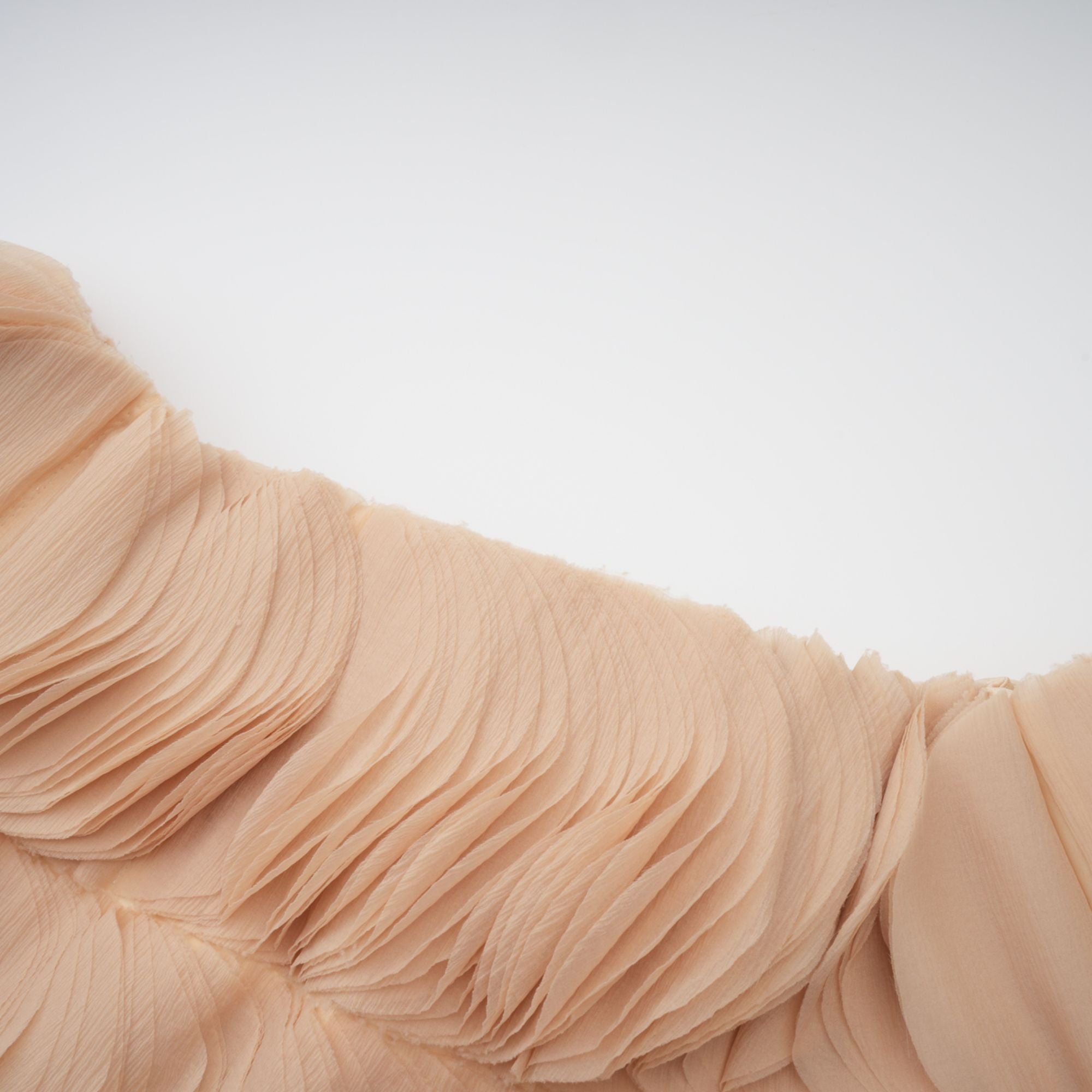 Elise Neutrals Off-Shoulder Shirred Cropped Top