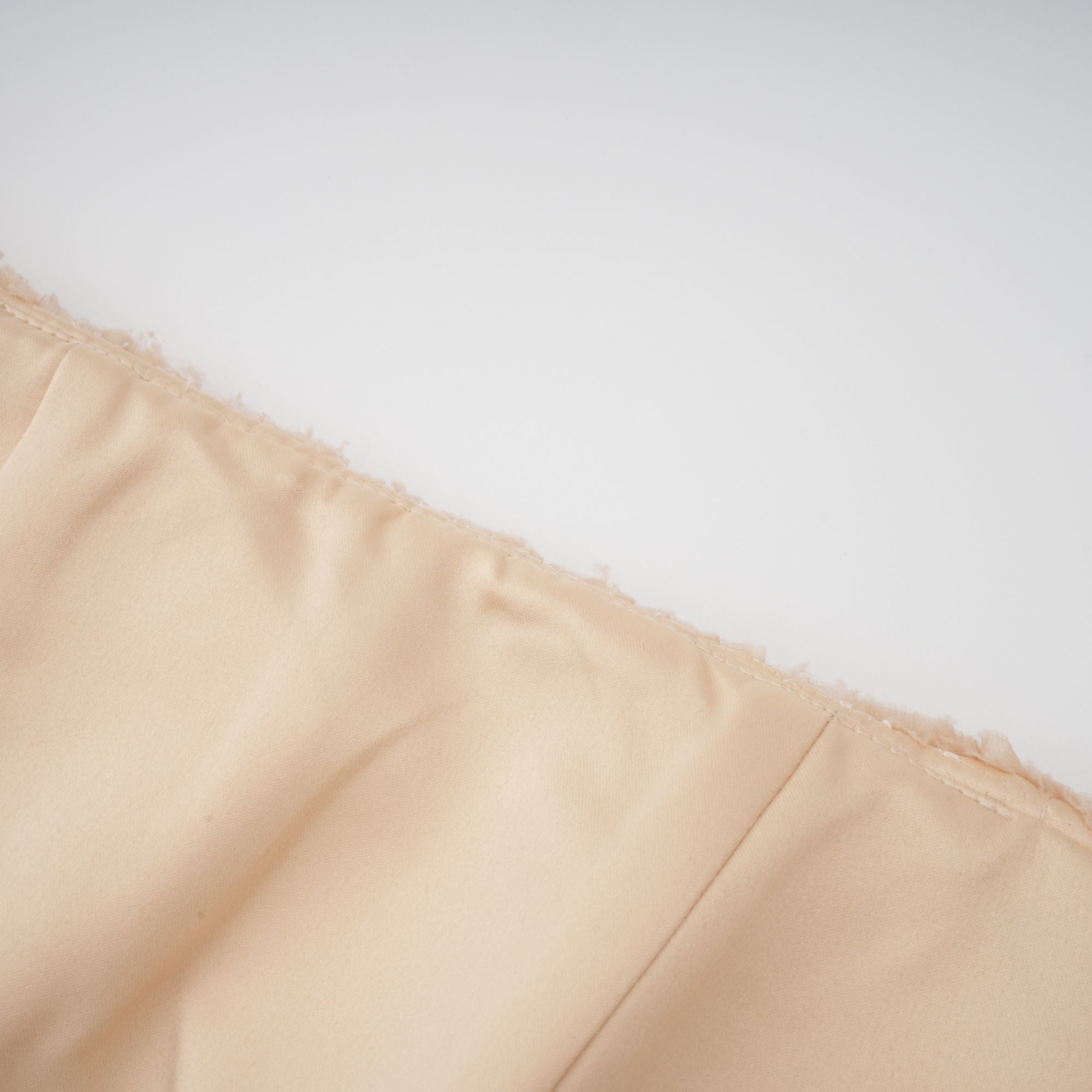 Elise Neutrals Off-Shoulder Shirred Cropped Top