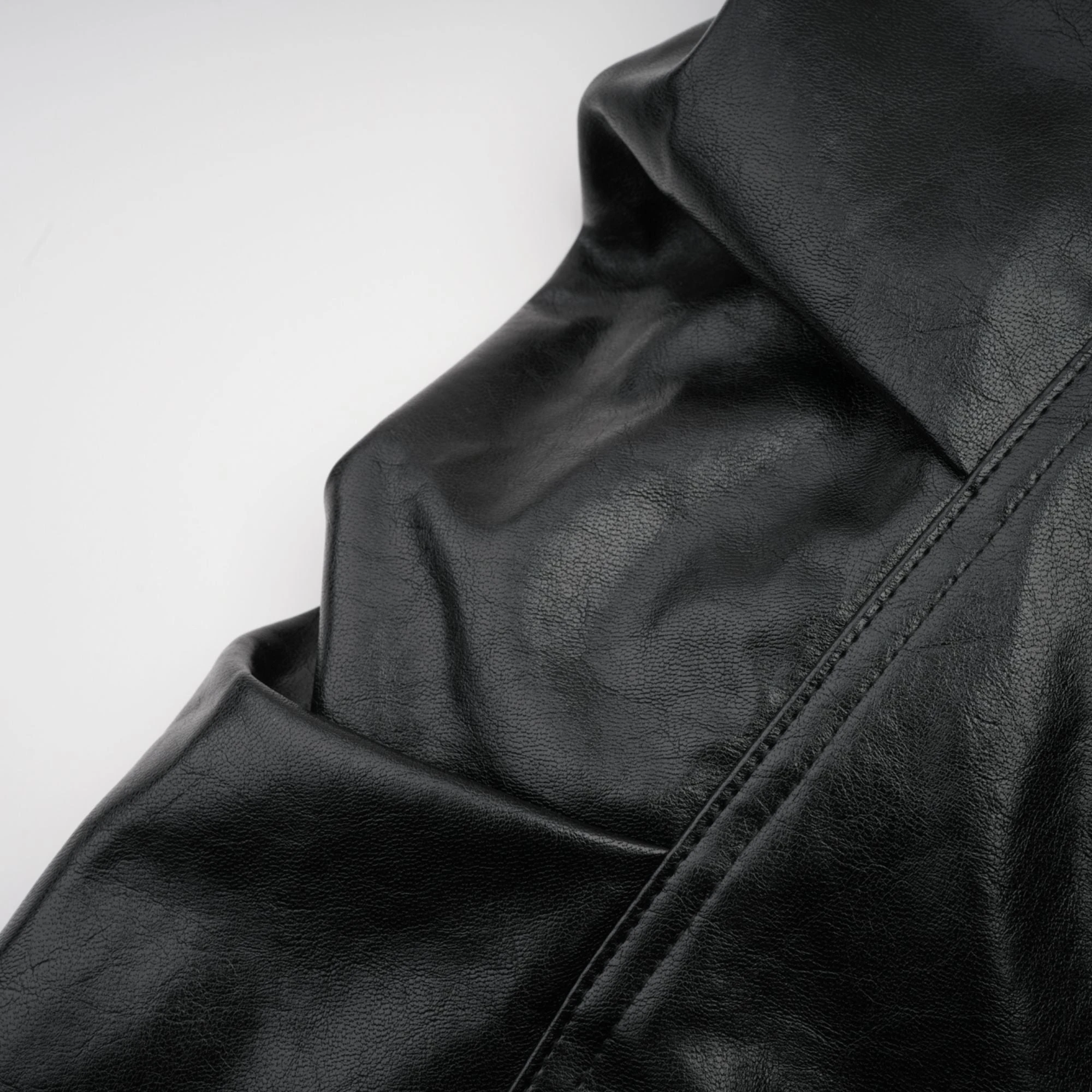 Virginie Quilted Cropped Leather Jacket
