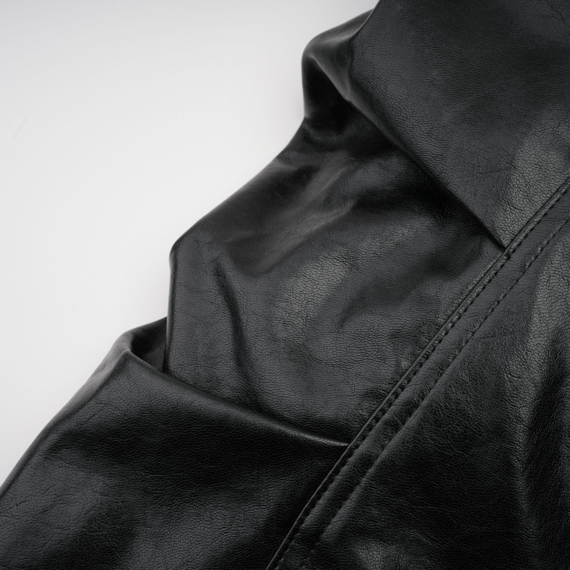 Virginie Quilted Cropped Leather Jacket