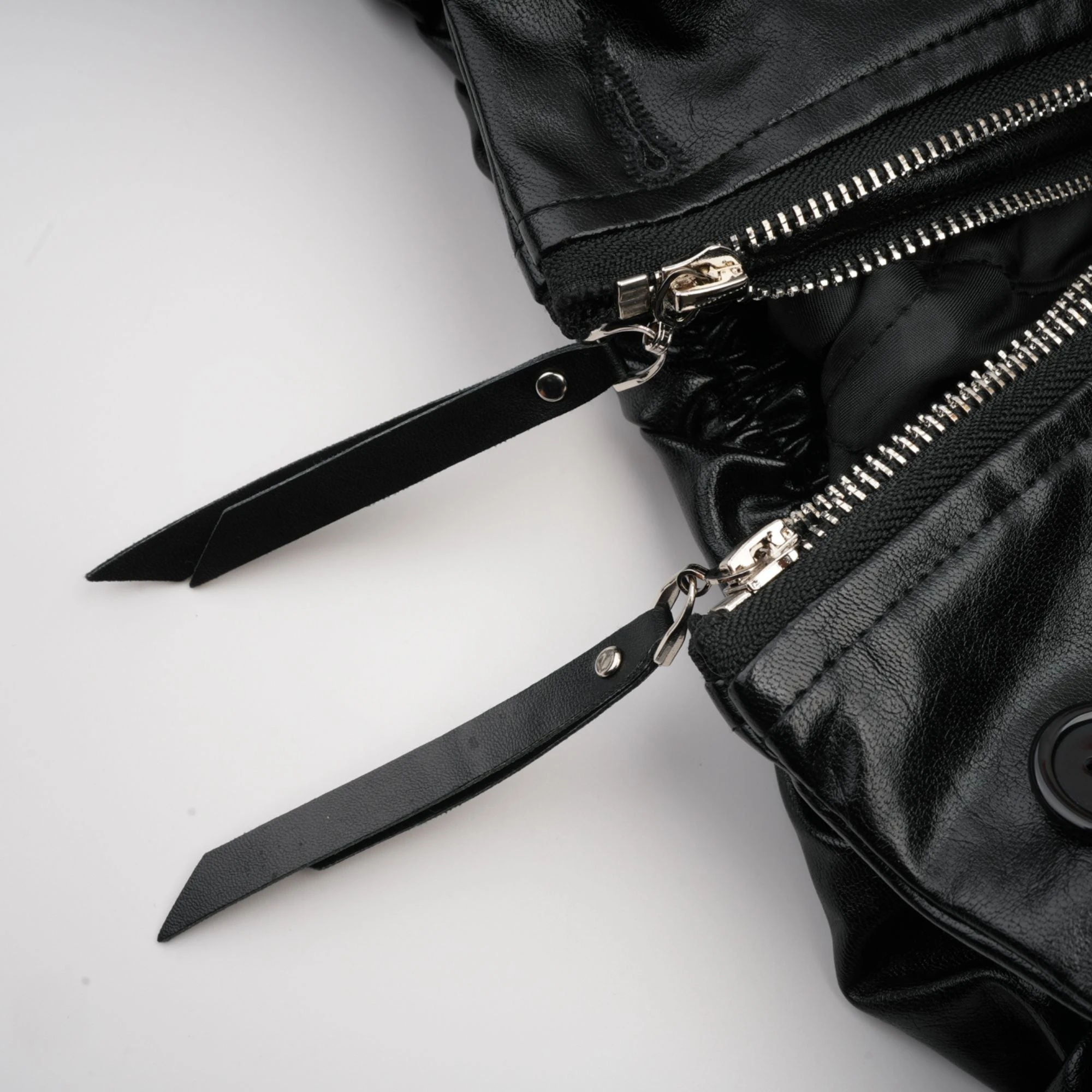 Virginie Quilted Cropped Leather Jacket