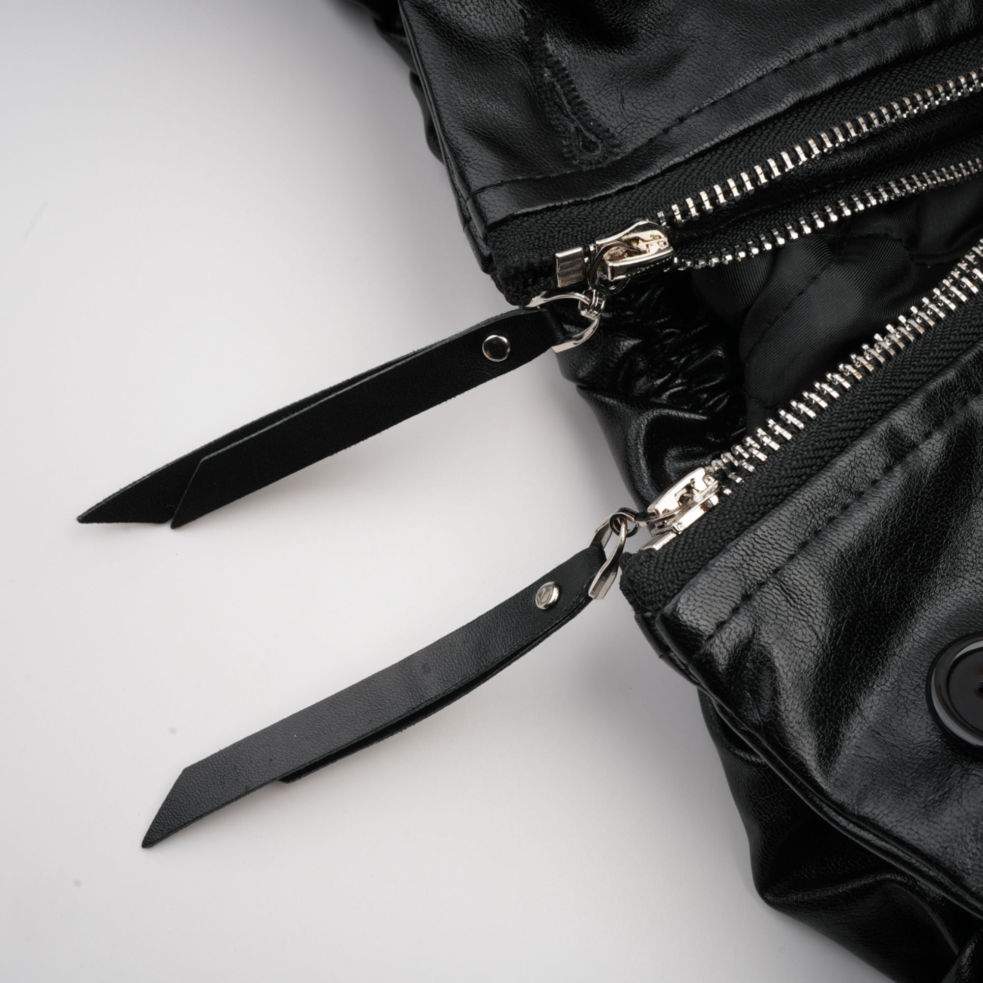 Virginie Quilted Cropped Leather Jacket