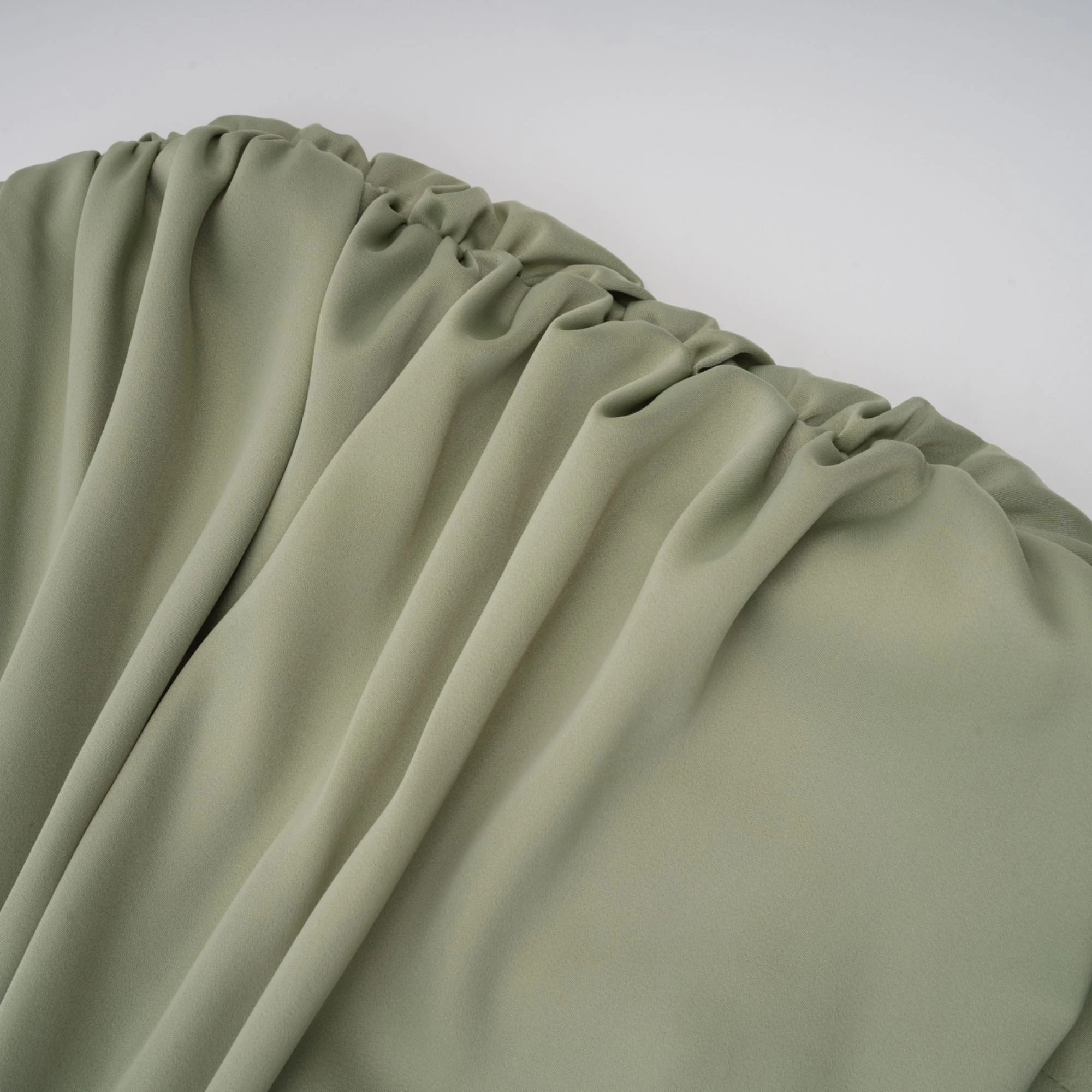 Green One Shoulder Satin Maxi Dress