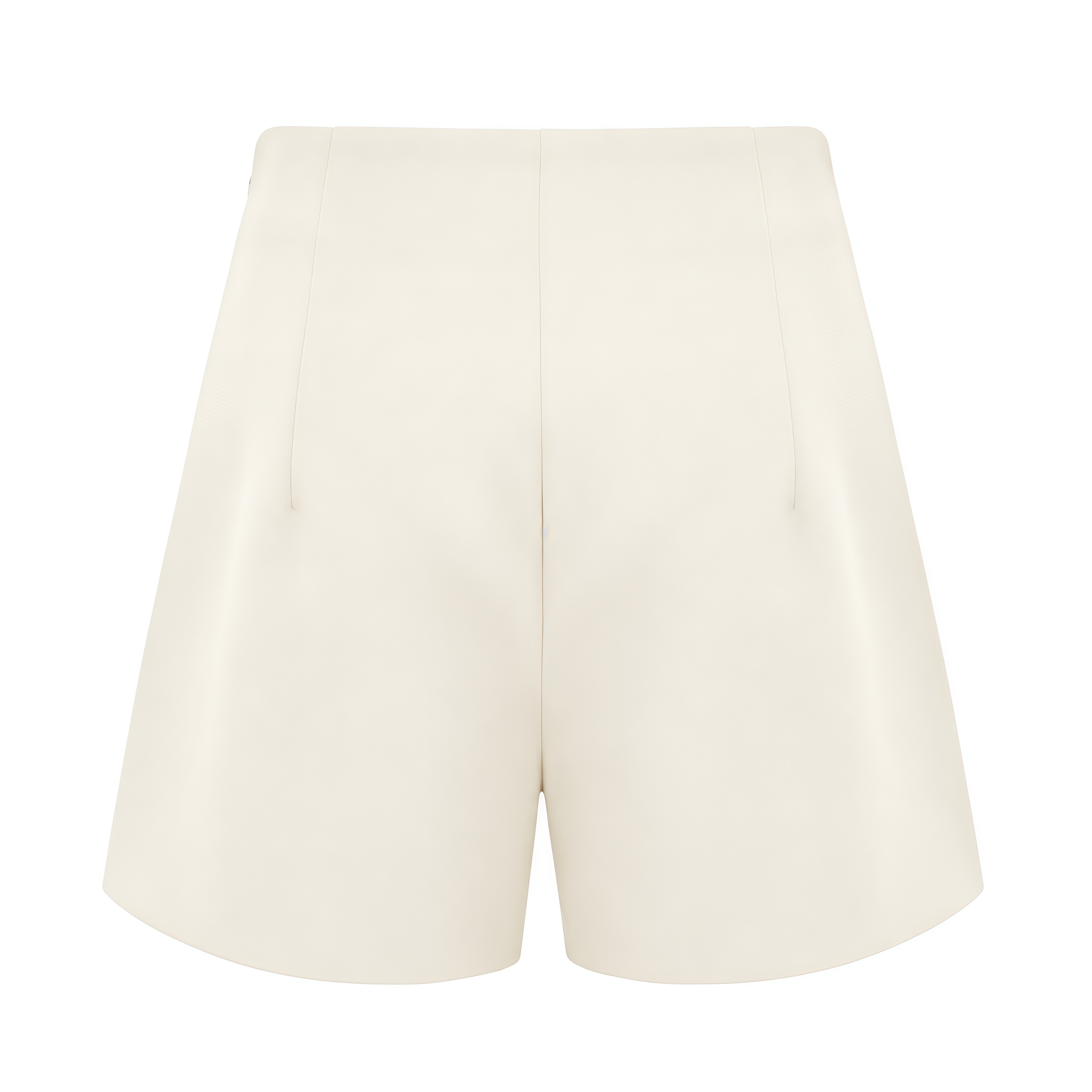 Darcy Ivory Power Shoulder Blazer & Shorts Set with Wingtip Collar