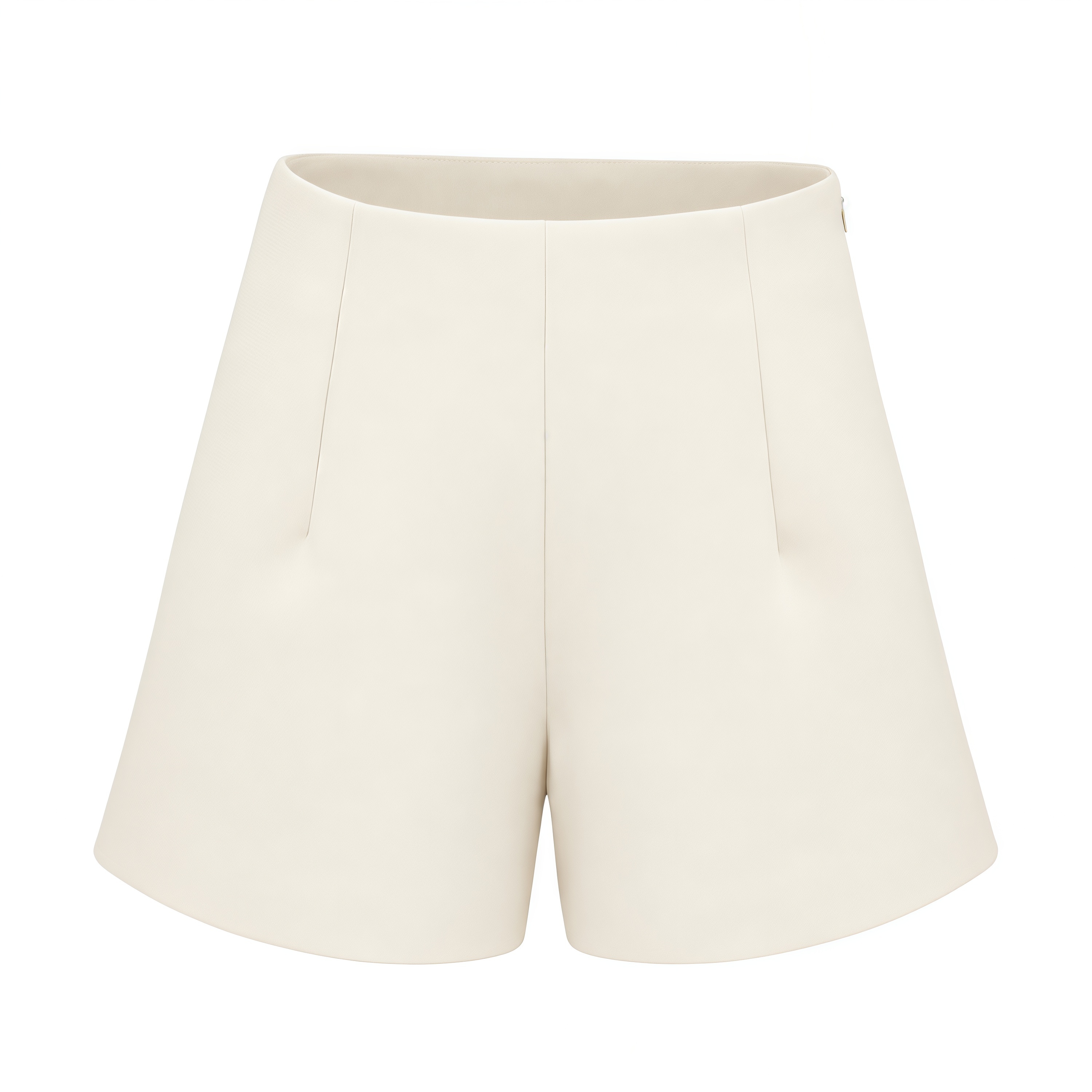 Darcy Ivory Power Shoulder Blazer & Shorts Set with Wingtip Collar