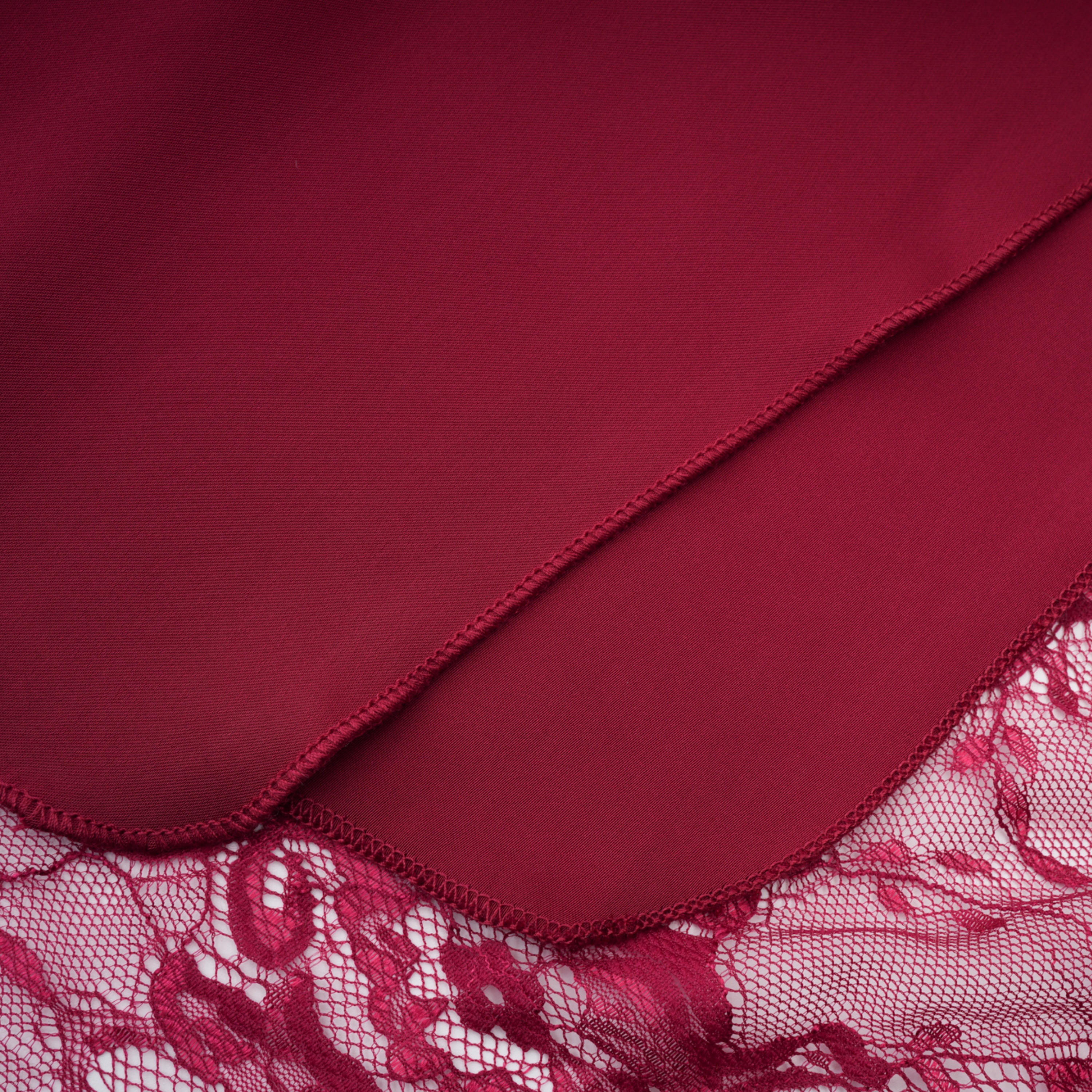Defne Burgundy One Shoulder Ruched Lace Maxi Dress