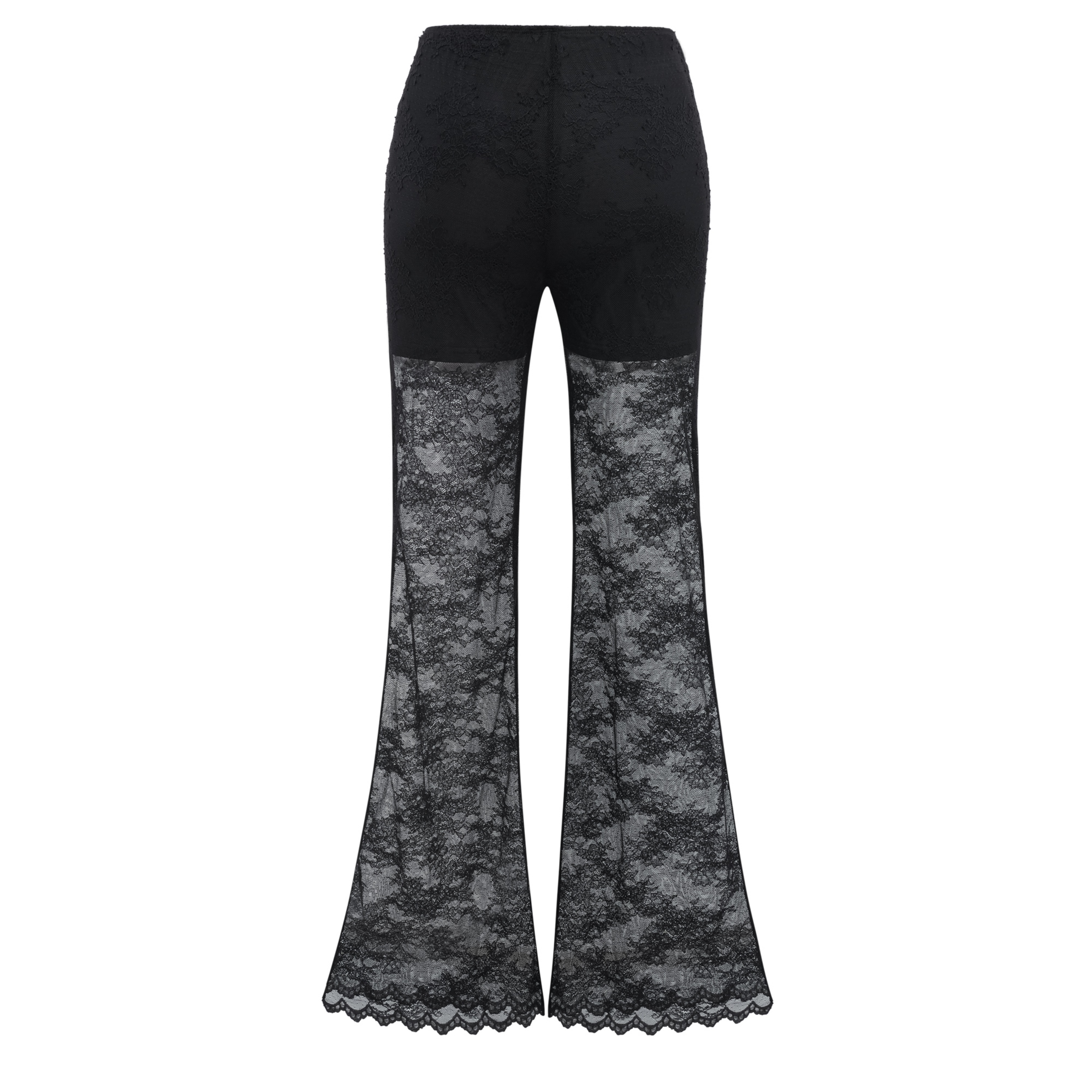 Florbela Black Lace Panel Blazer & Trouser Set