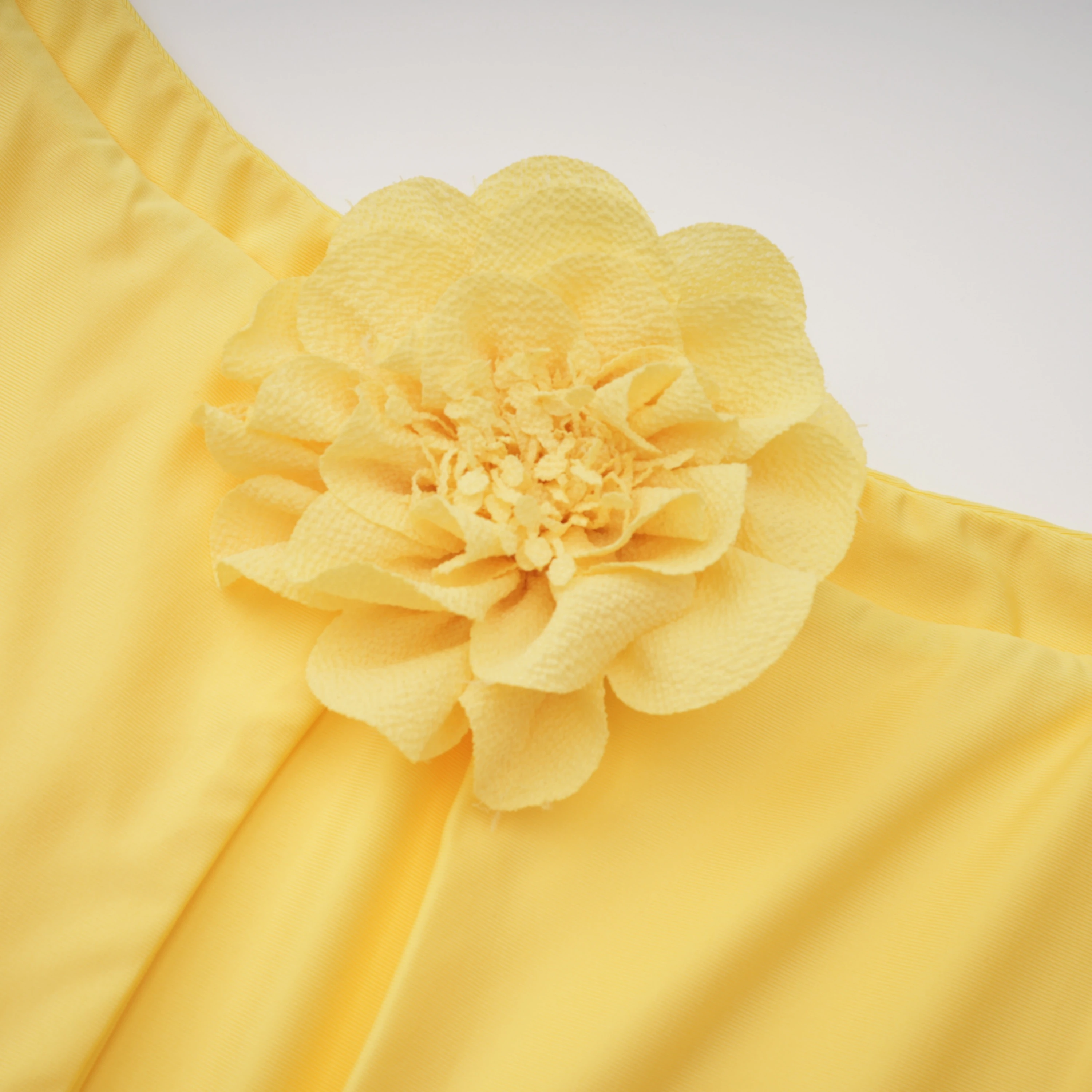 Ione Yellow Off Shoulder Draped Bodysuit