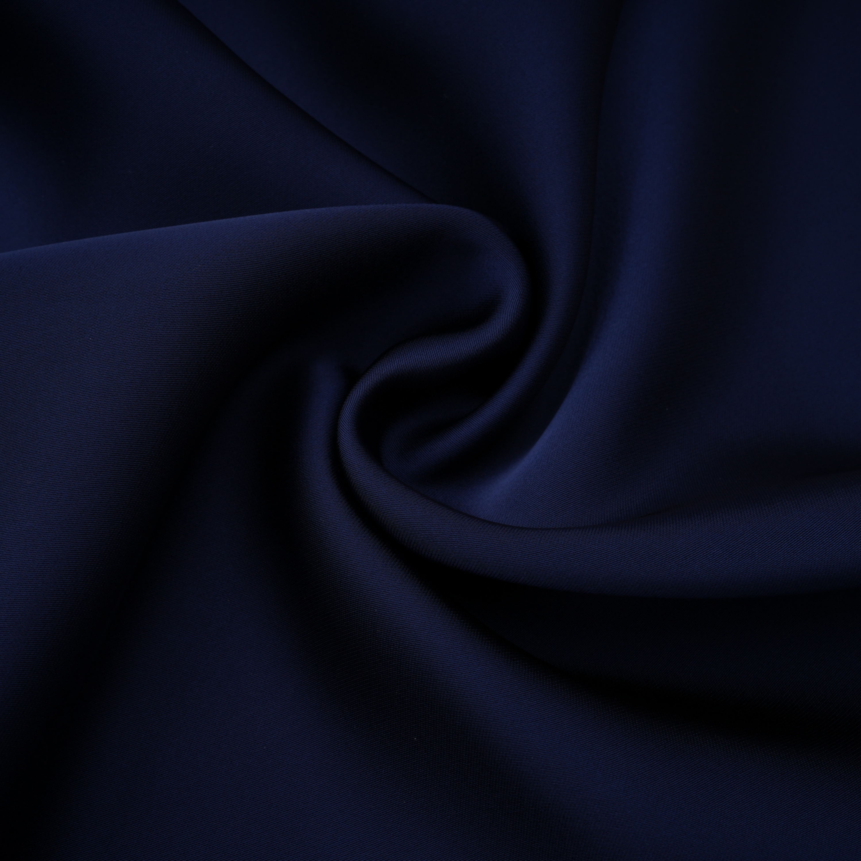 Kerttu Navy Blue Ruched Maxi Dress with Asymmetrical Sleeves