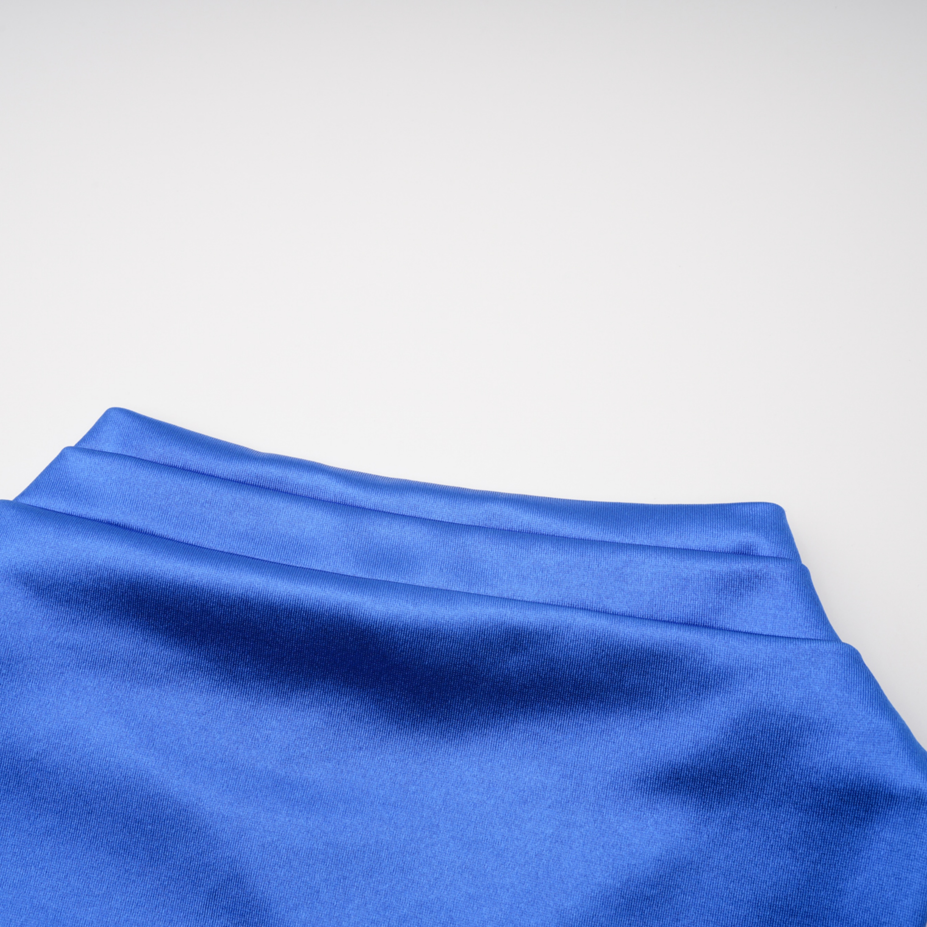 Lilou Blue Backless Satin Maxi Dress with Chiffon Drape