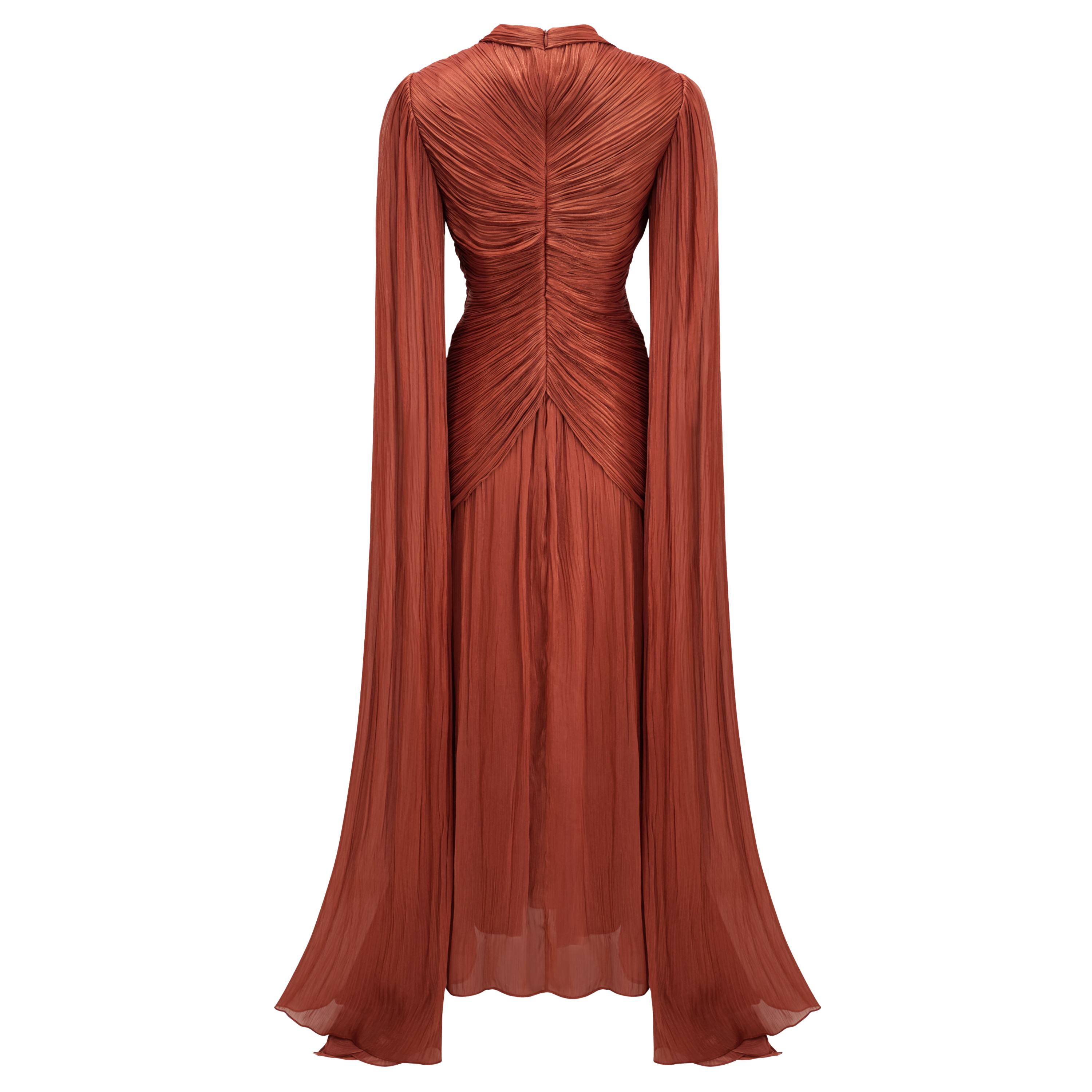 brown rust dress Merve Draped Ruched Maxi – Miss Rosier Wood type:Solid American Walnut