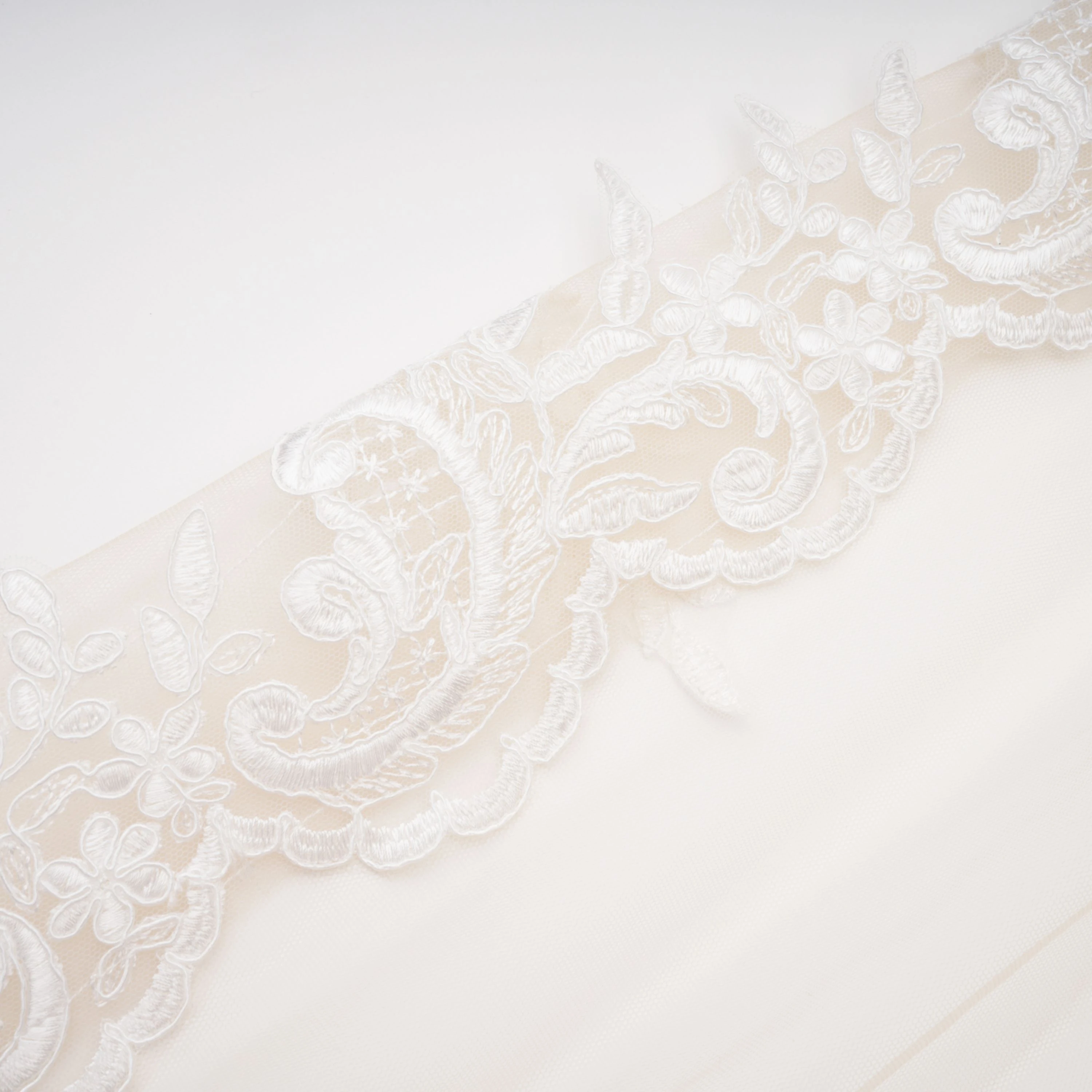 Mieke White Semi-Sheer Lace Maxi Dress