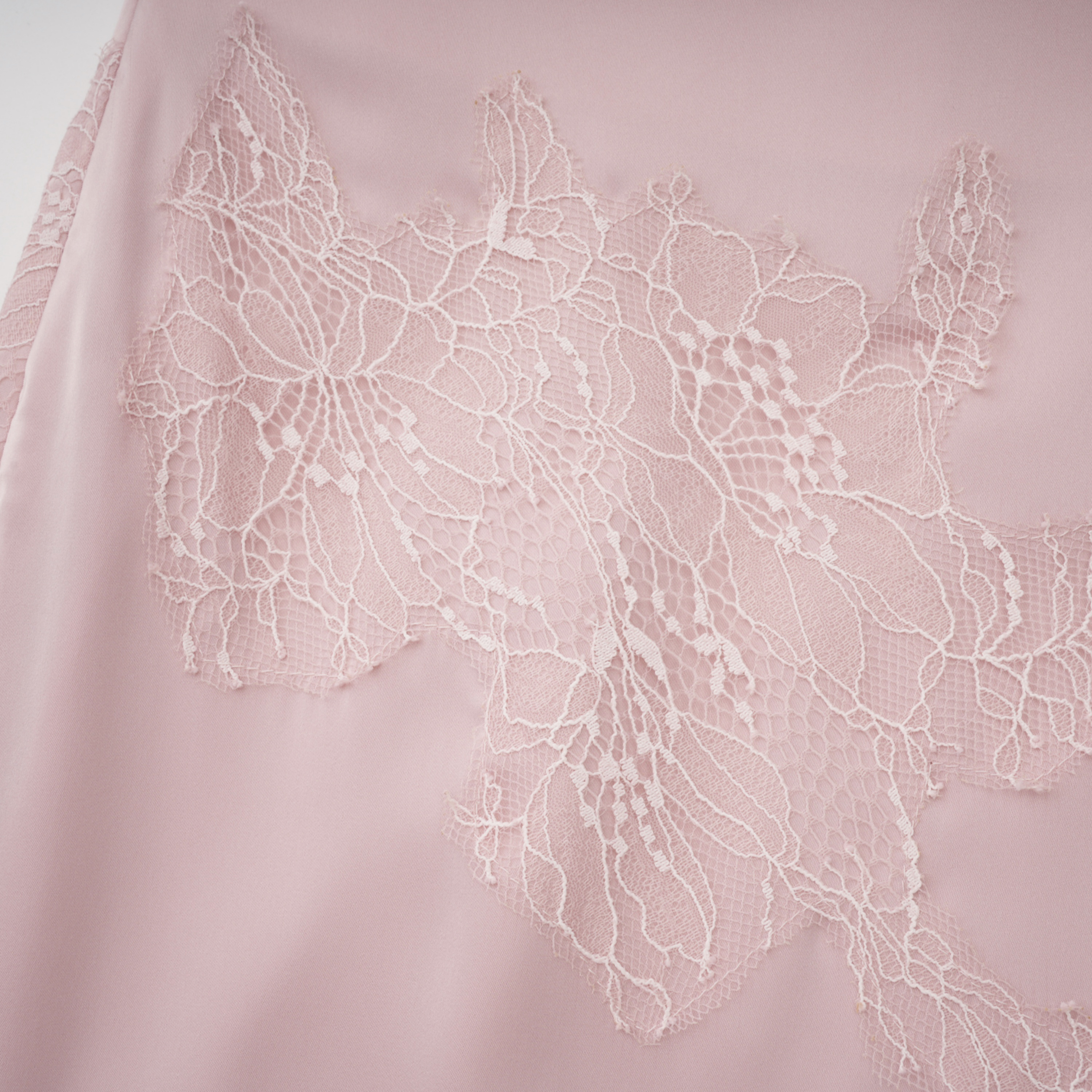 Noelie Pink Lace Strapless Top & Skirt Set