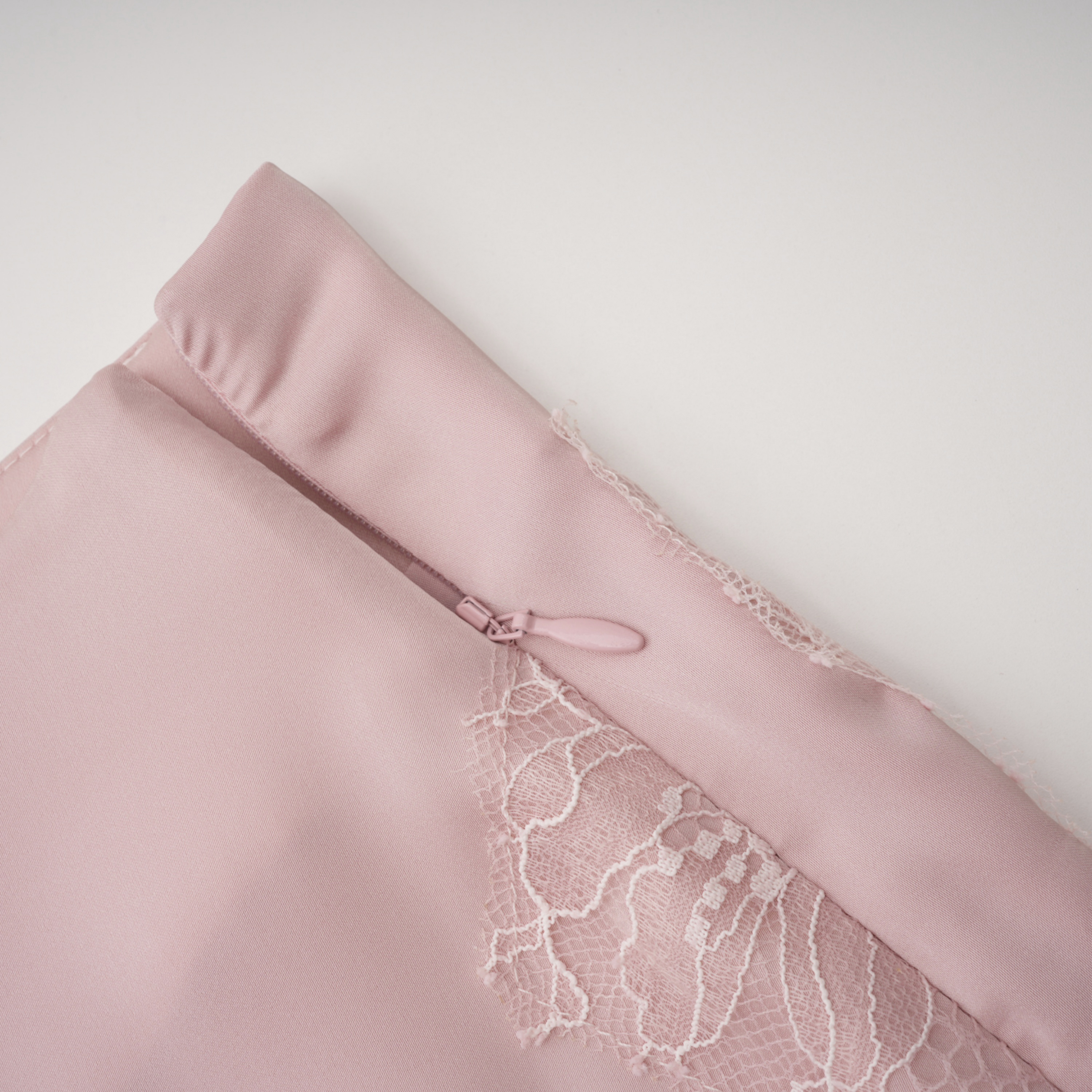 Noelie Pink Lace Strapless Top & Skirt Set