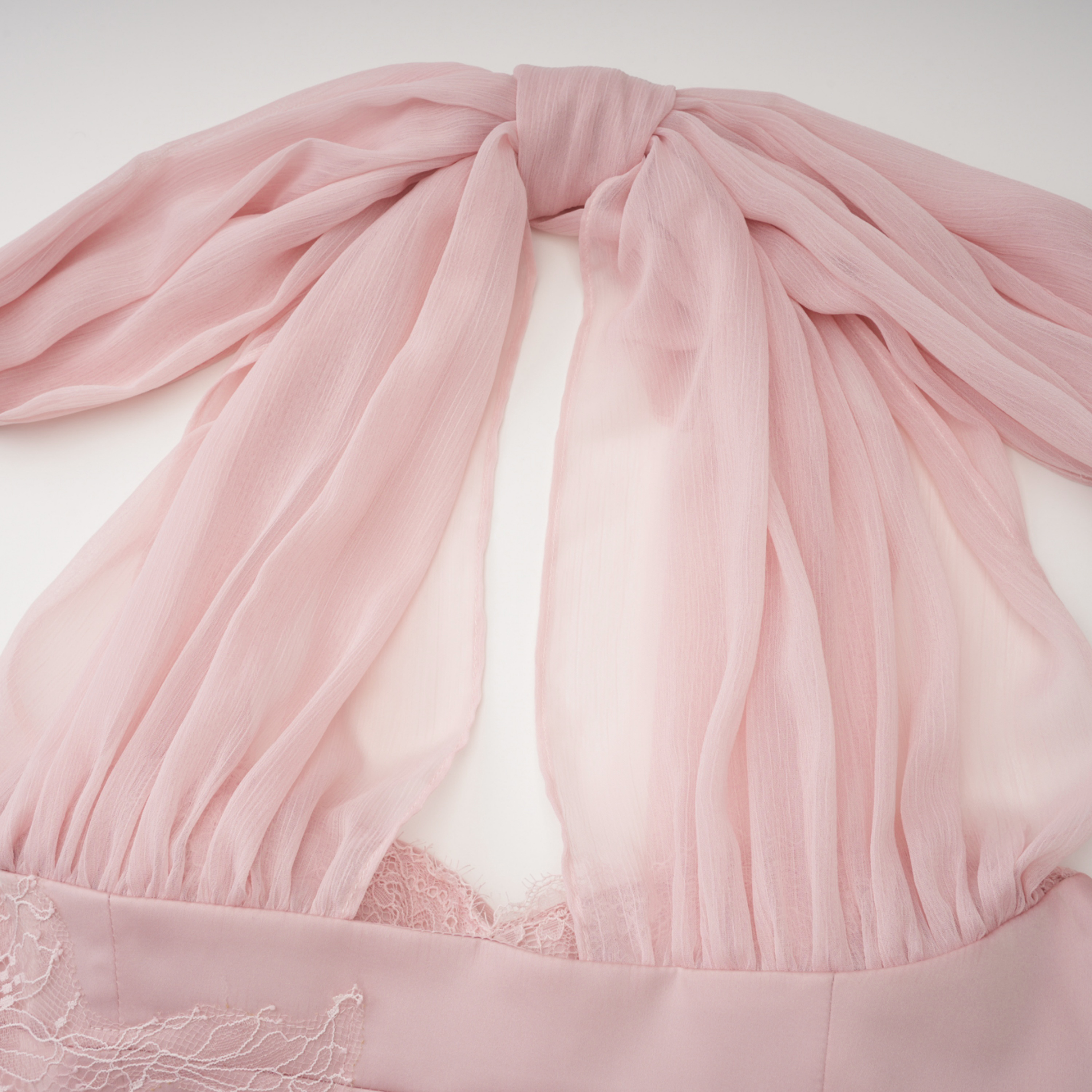 Noelie Pink Lace Strapless Top & Skirt Set