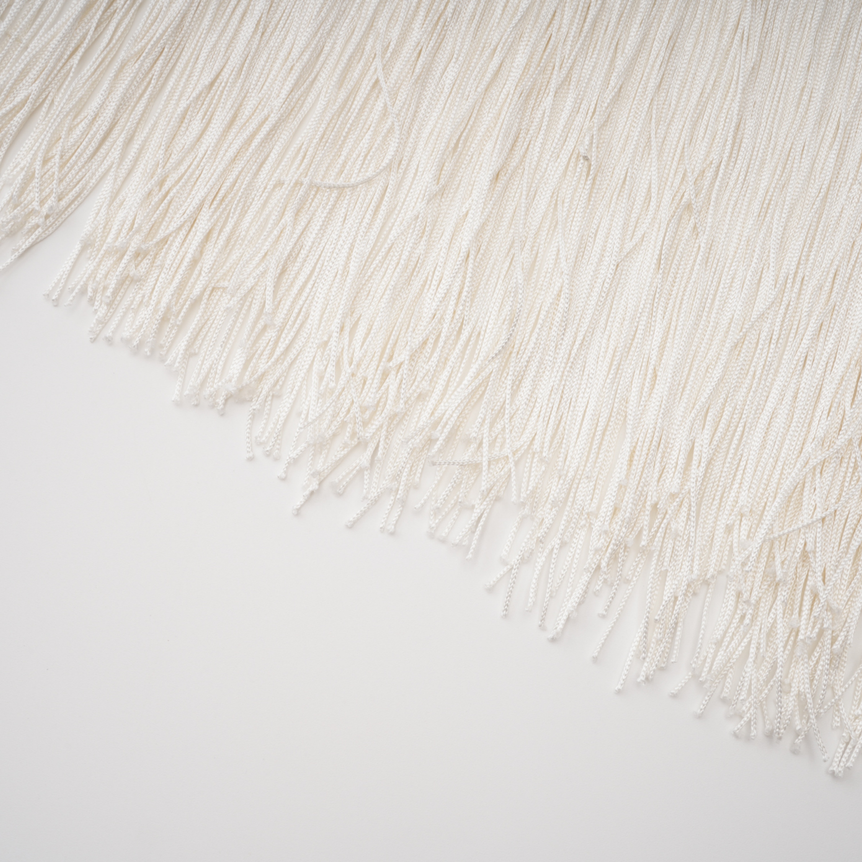Ombeline White Asymmetrical Maxi Dress with Fringe