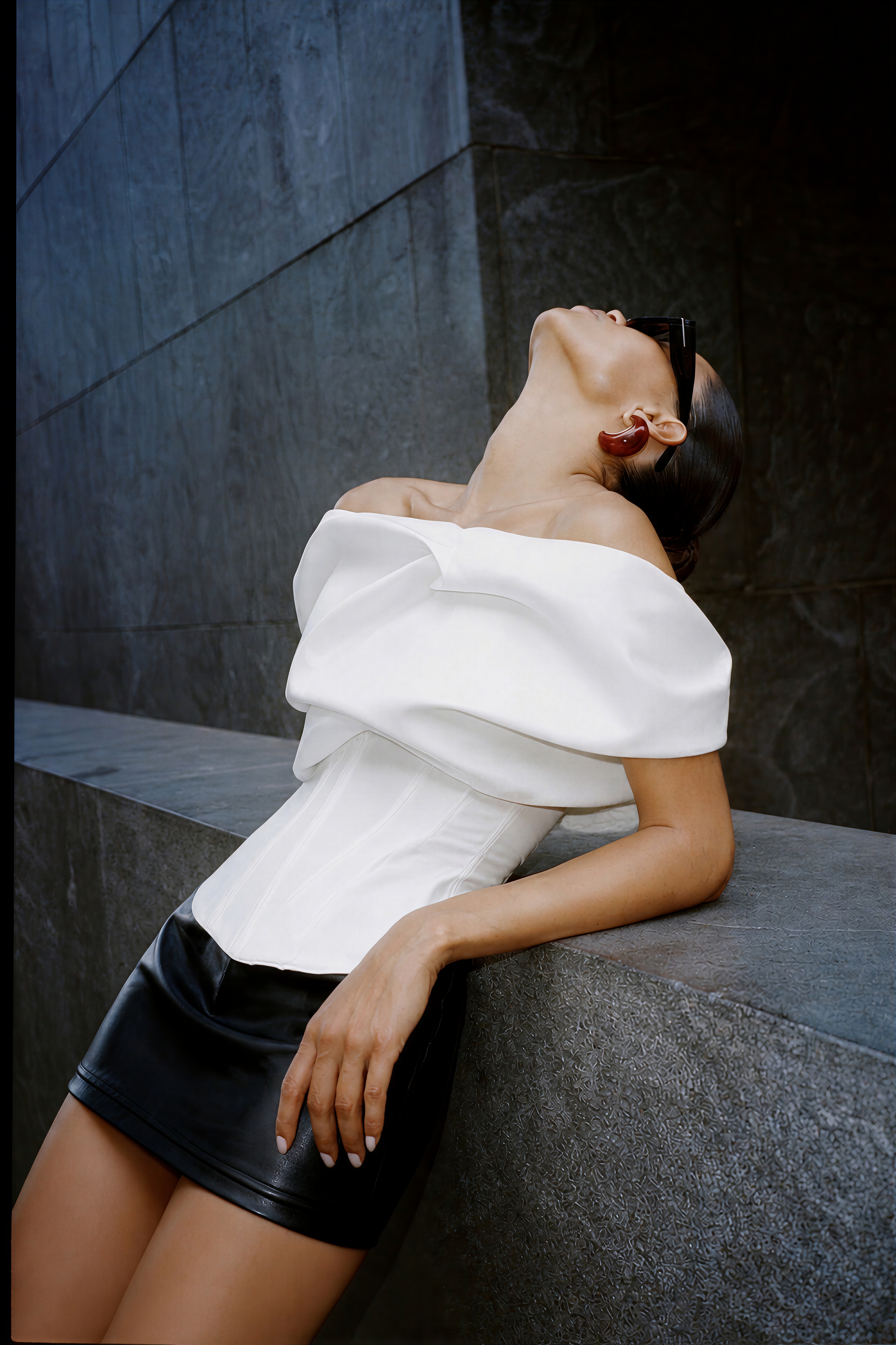Hélène White Deconstructed Cropped Blouse – Miss Rosier - Women's
