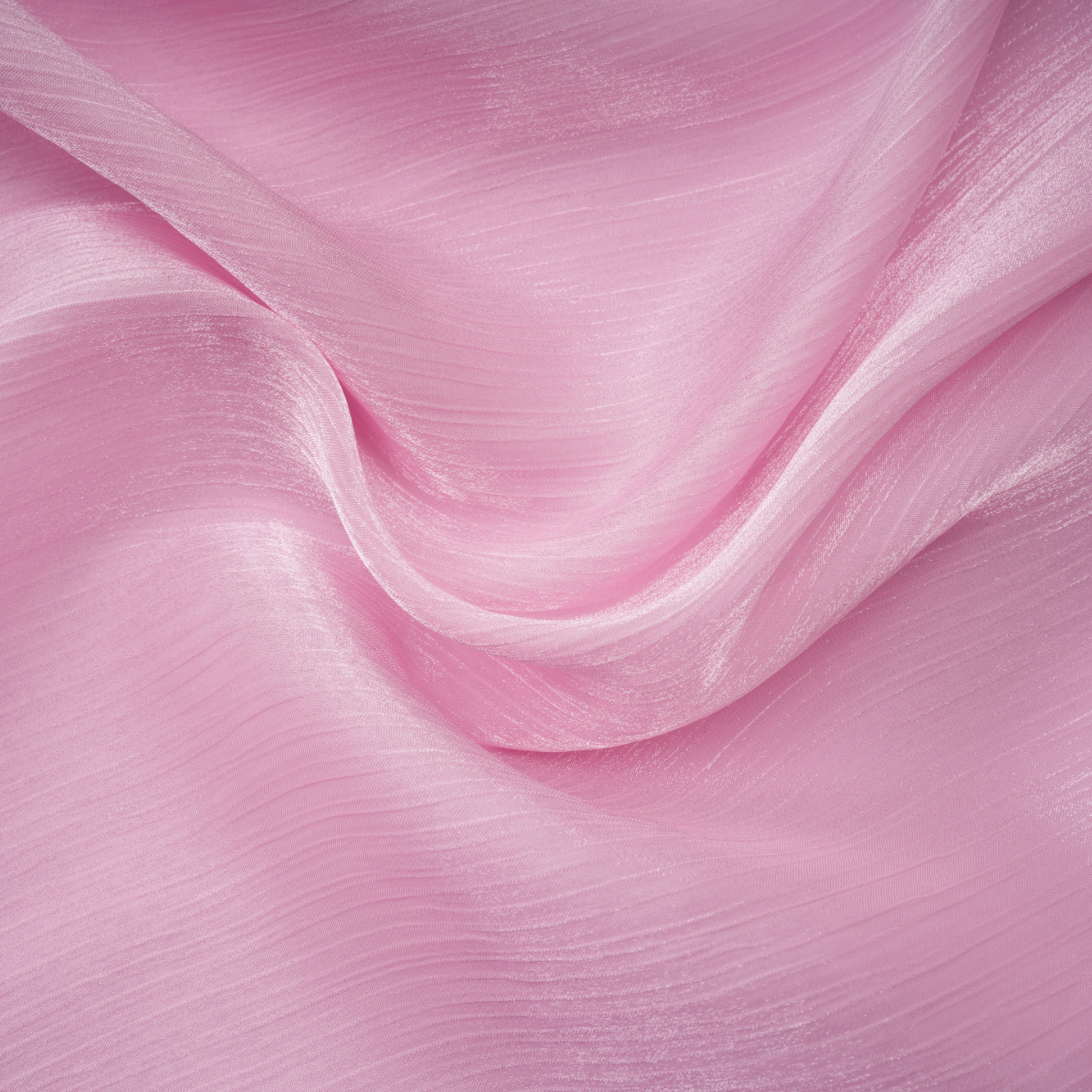 Ophelia Pink Pleated Glossy Maxi Dress