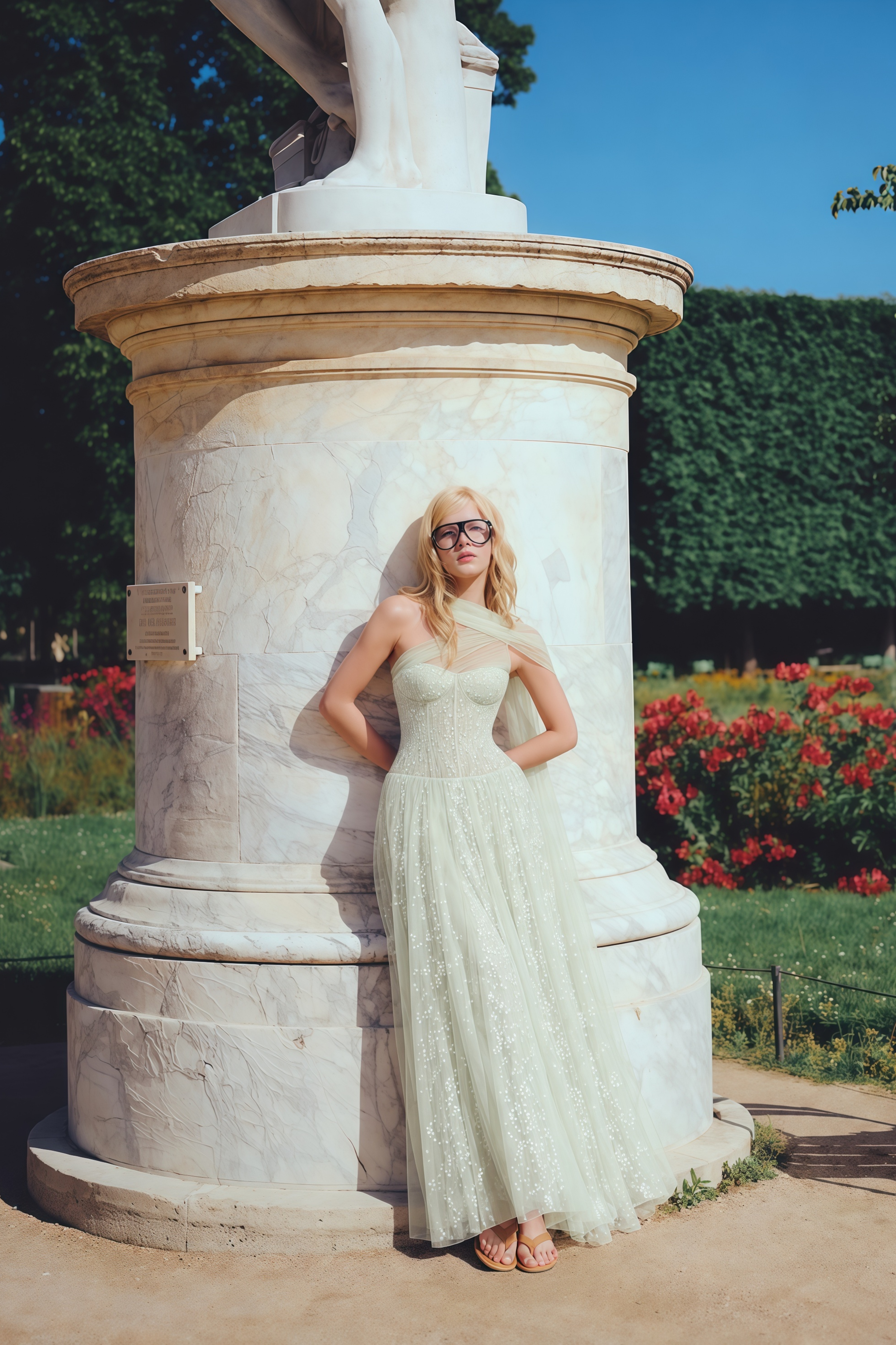 Priscilla Sage Green One Shoulder Asymmetrical Maxi Dress