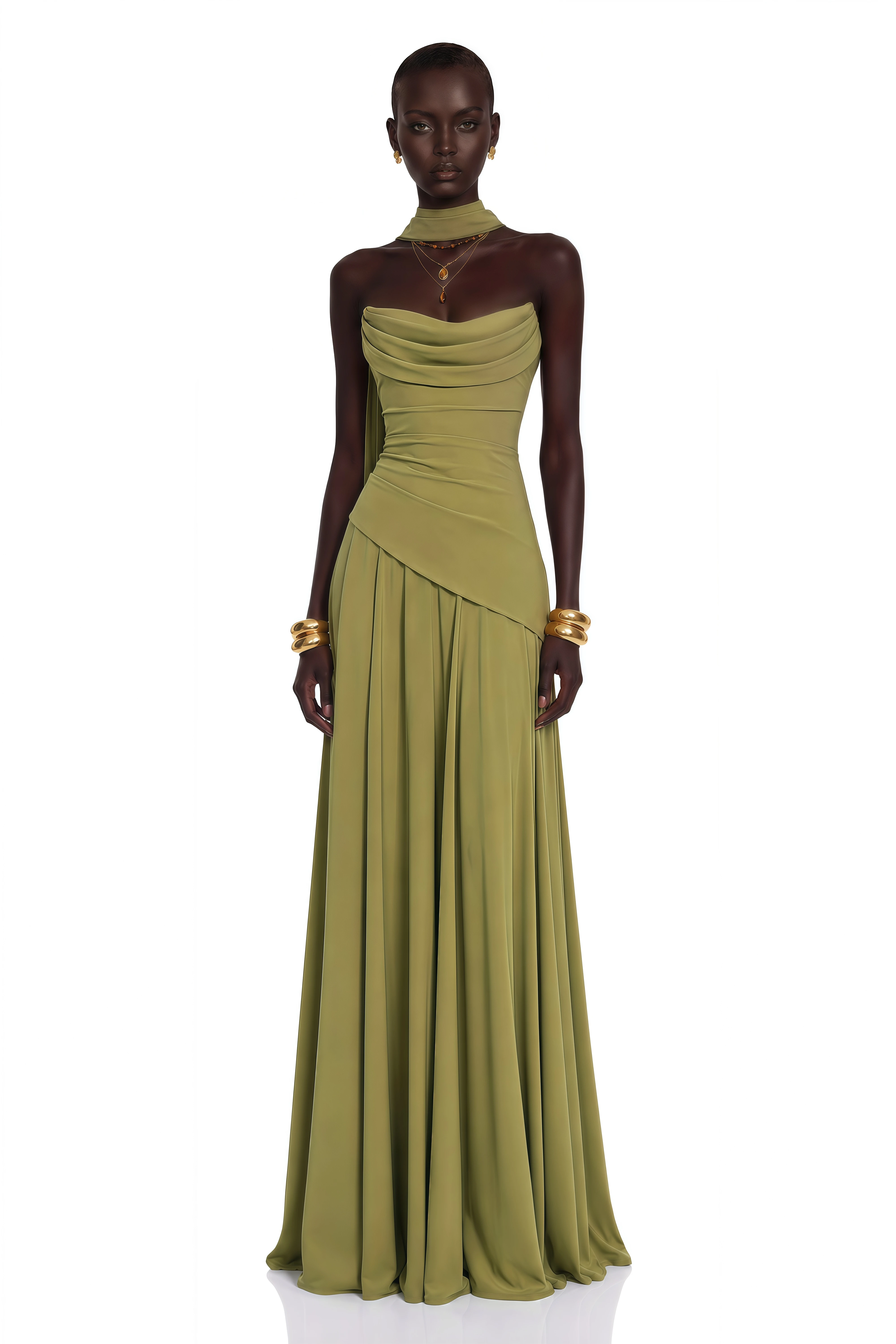 formal chiffon maxi dress Romane Green Strapless Corset – Miss Rosier summer chiffon maxi dress