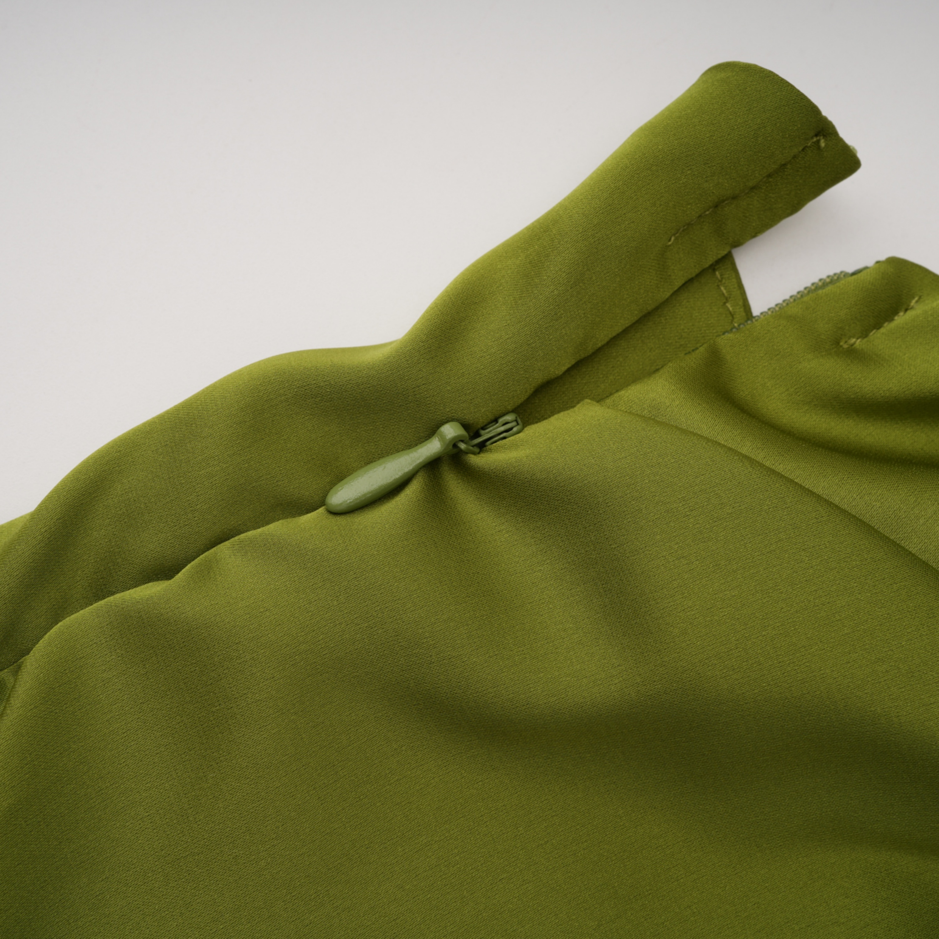 Rowena Olive Green Halterneck Maxi Dress With Scarf – Miss Rosier ...