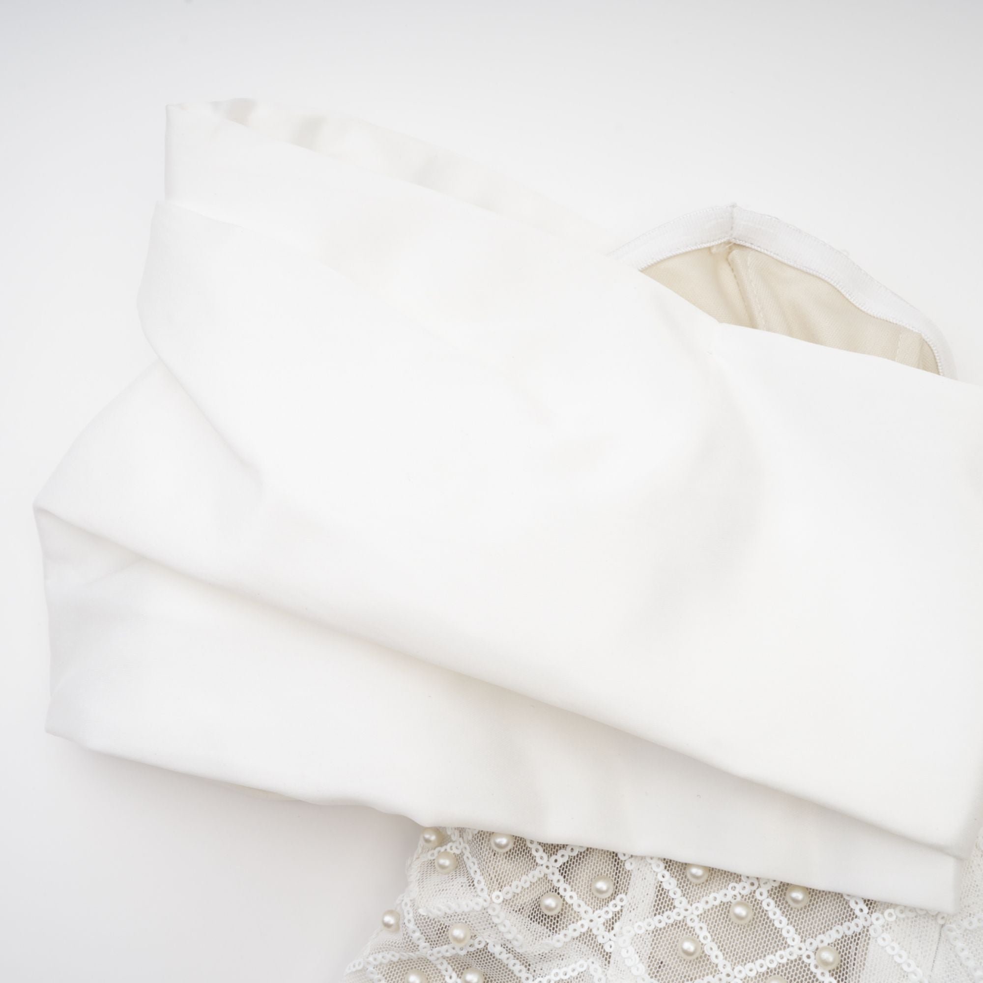 Maura Faux-Pearl Off-Shoulder Dress