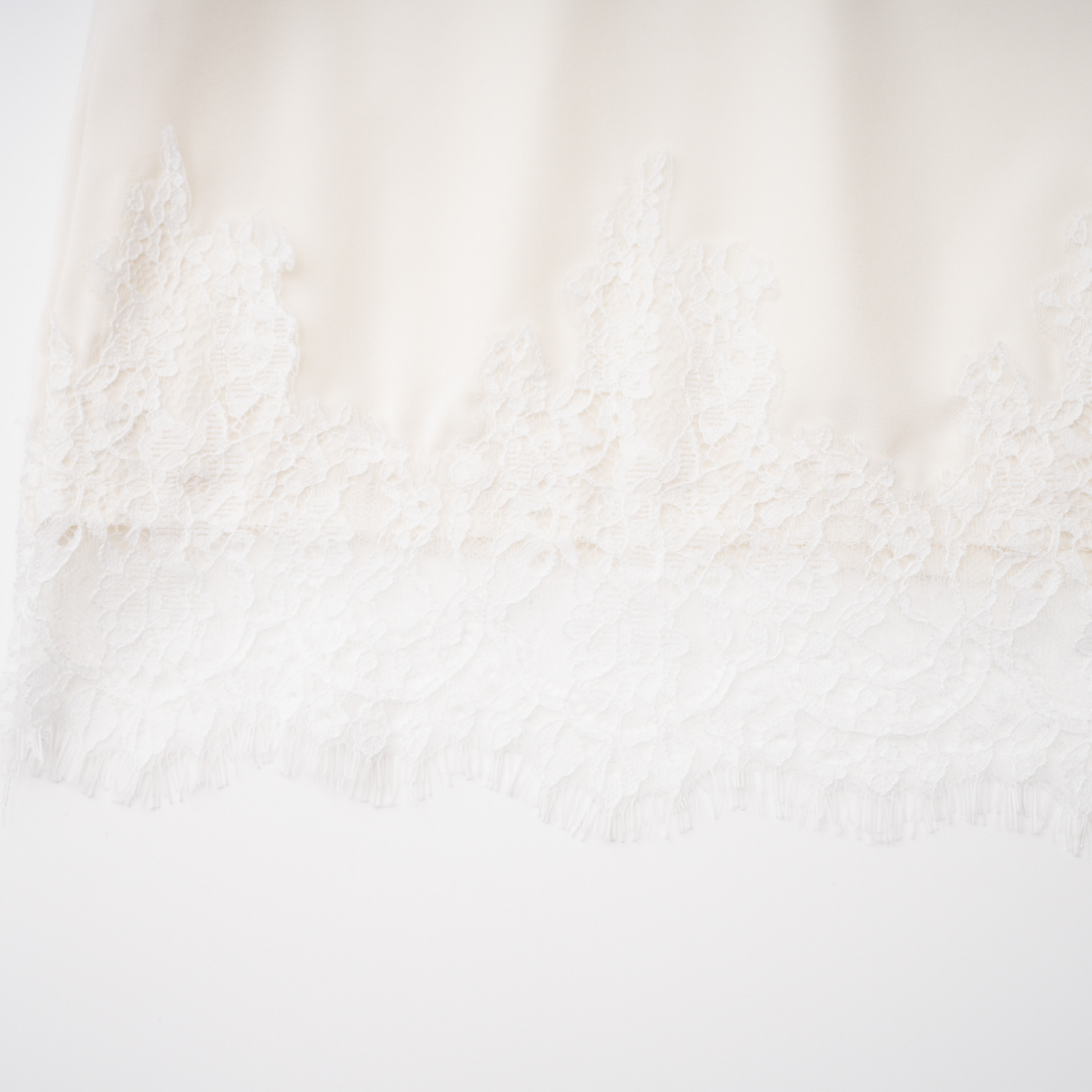 Sophia White One Shoulder Top & Skirt Set with Lace Trim
