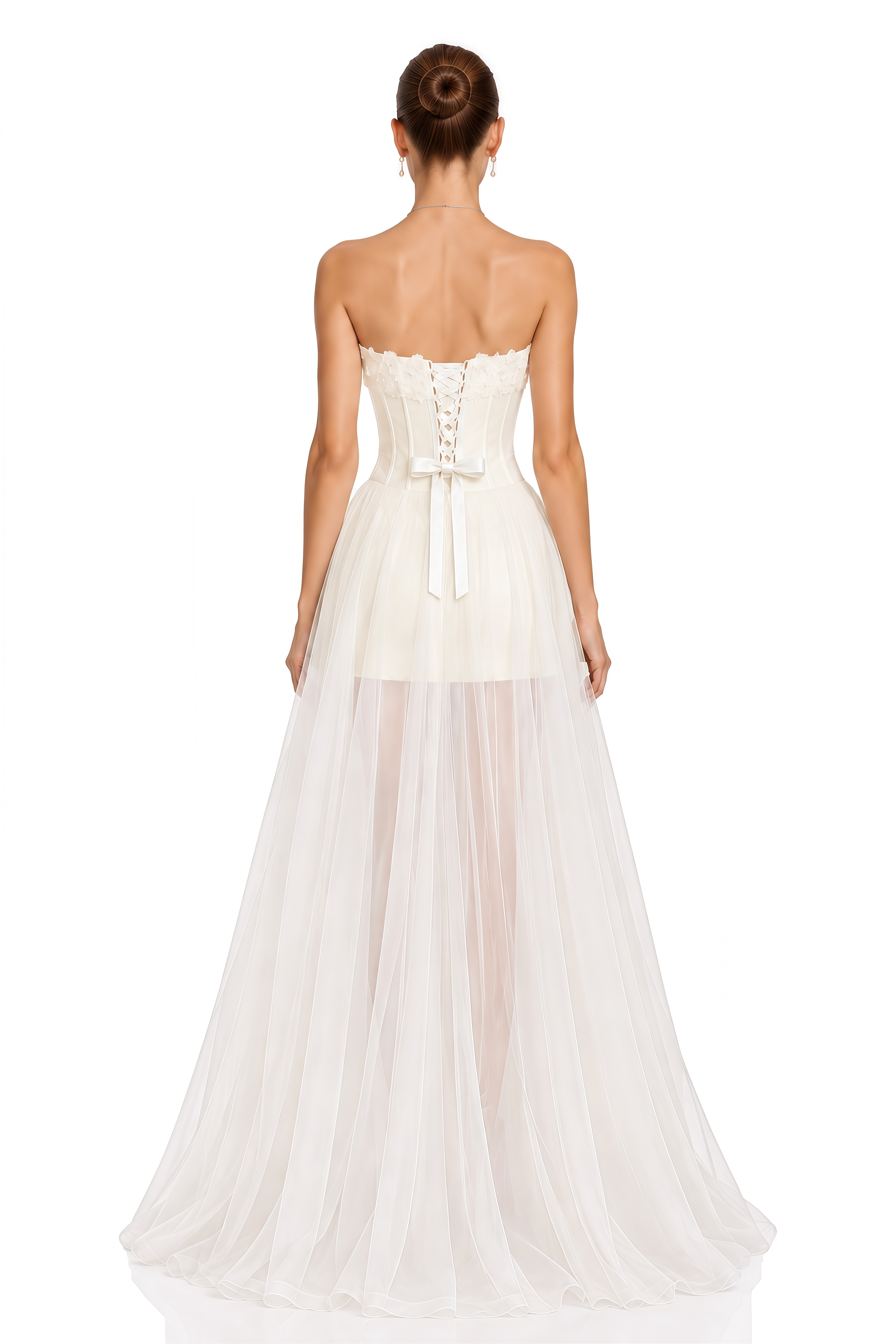 Thalia White Off-Shoulder Pleated Maxi Dress