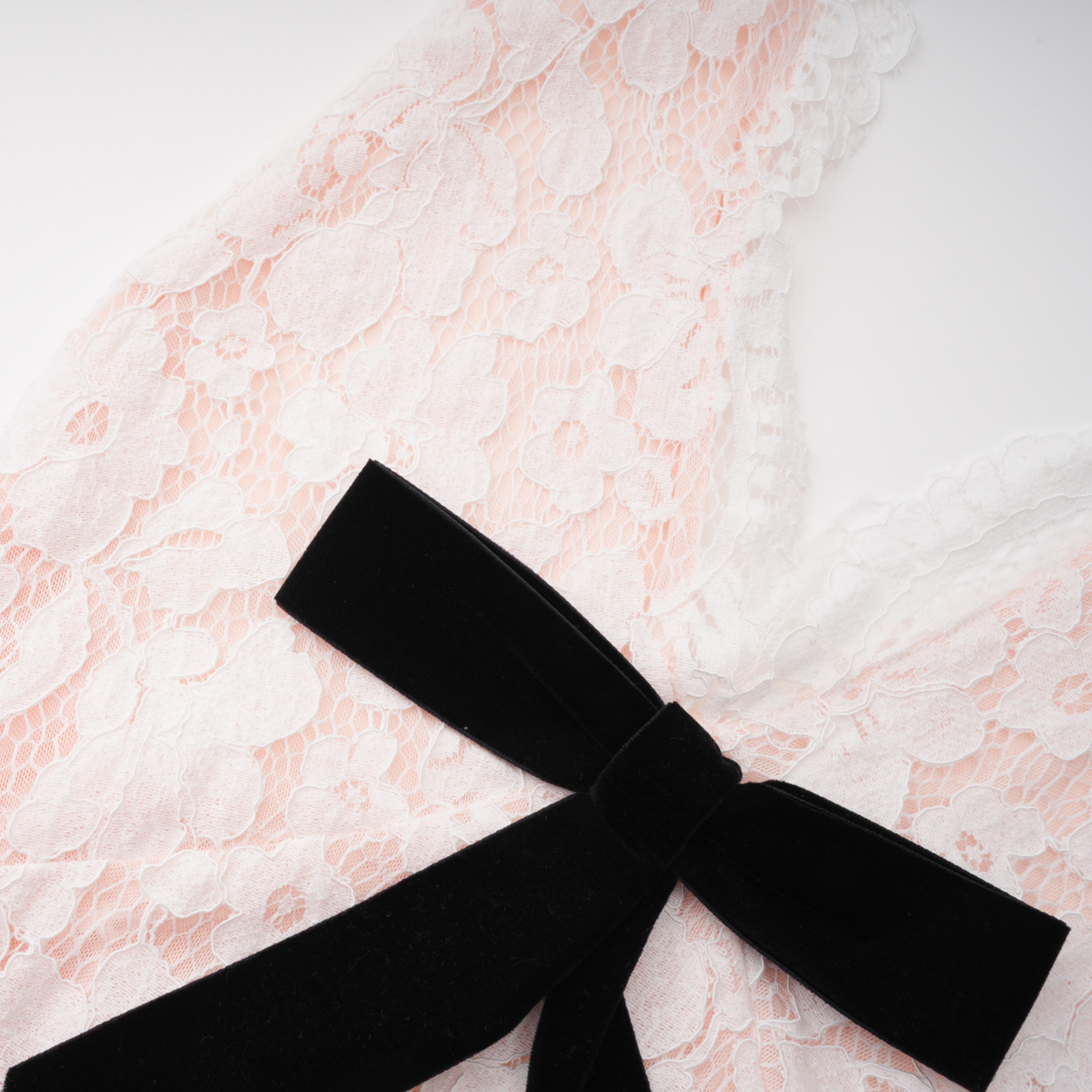 Zehra Beige Halterneck Tiered Lace Maxi Dress with Bow Detail